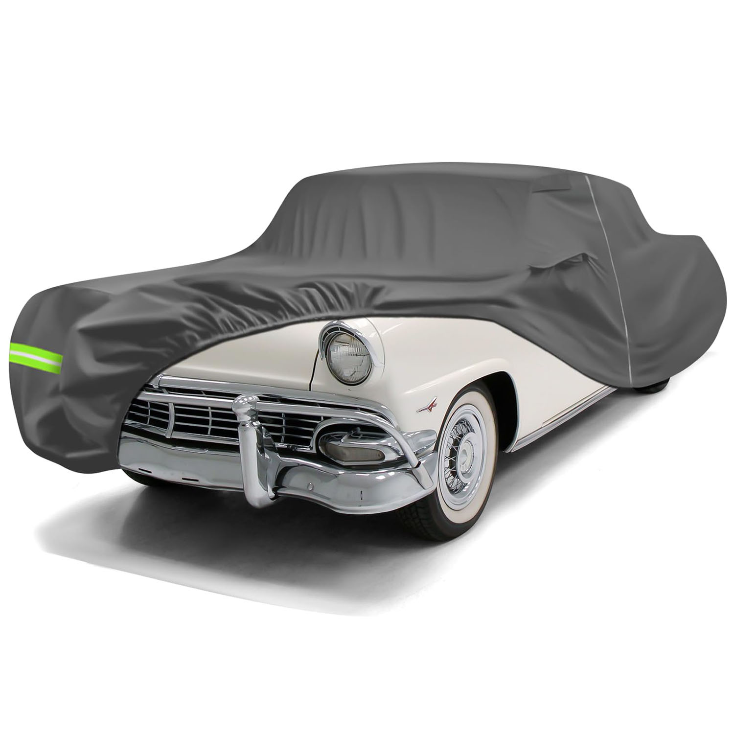 Covelta Full Car Cover for Ford Fairlane Sedan Hardtop 1955-1959 1962-1970 (Charcoal)