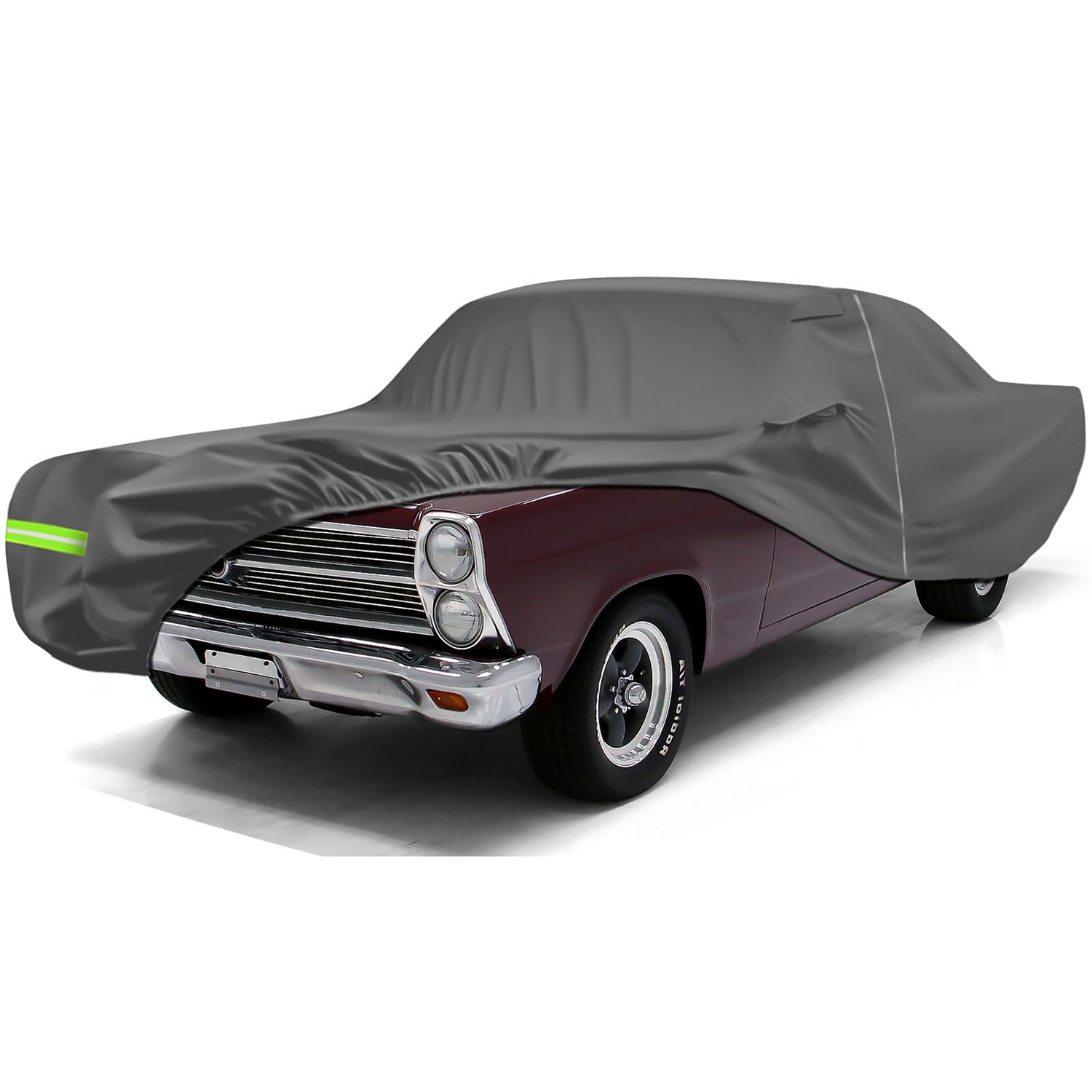 Covelta Full Car Cover for Ford Fairlane Sedan Hardtop 1955-1959 1962-1970 (Charcoal)