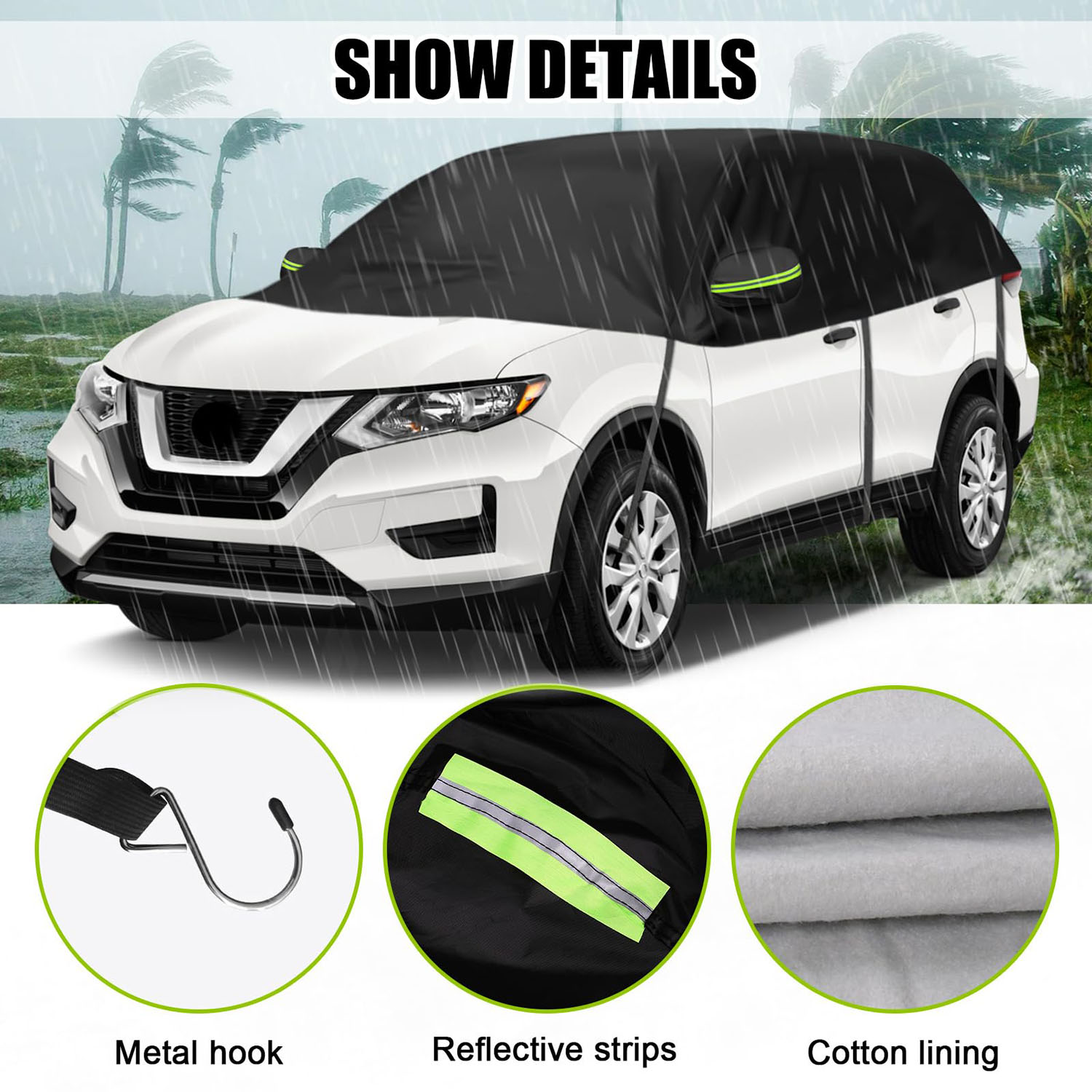 Covelta Half Car Cover for Nissan Rogue 2008-2025