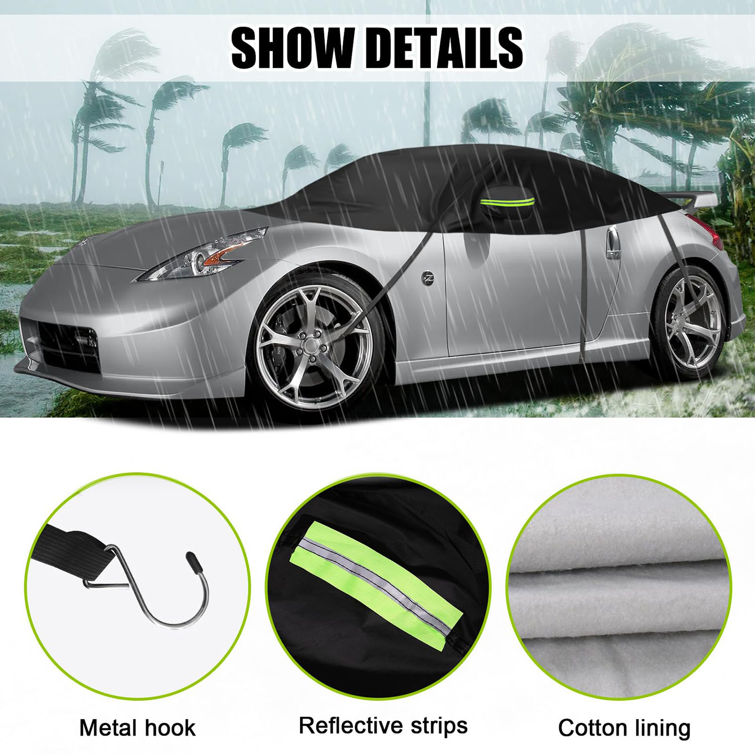 Covelta Half Car Cover for 2003-2025 Nissan Z 350Z 370Z 