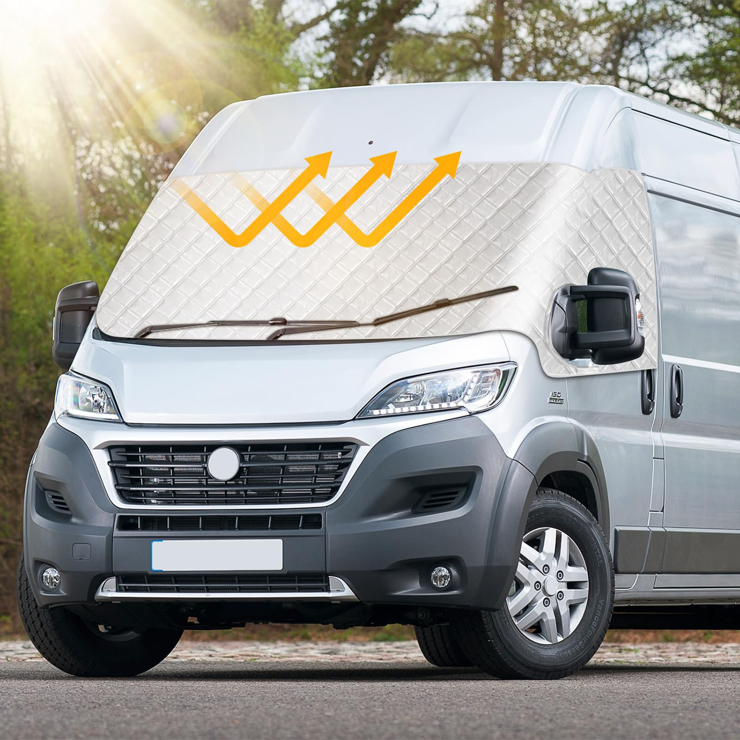 Covelta Windshield Sun Shade for Dodge Ram Promaster 2014-2026