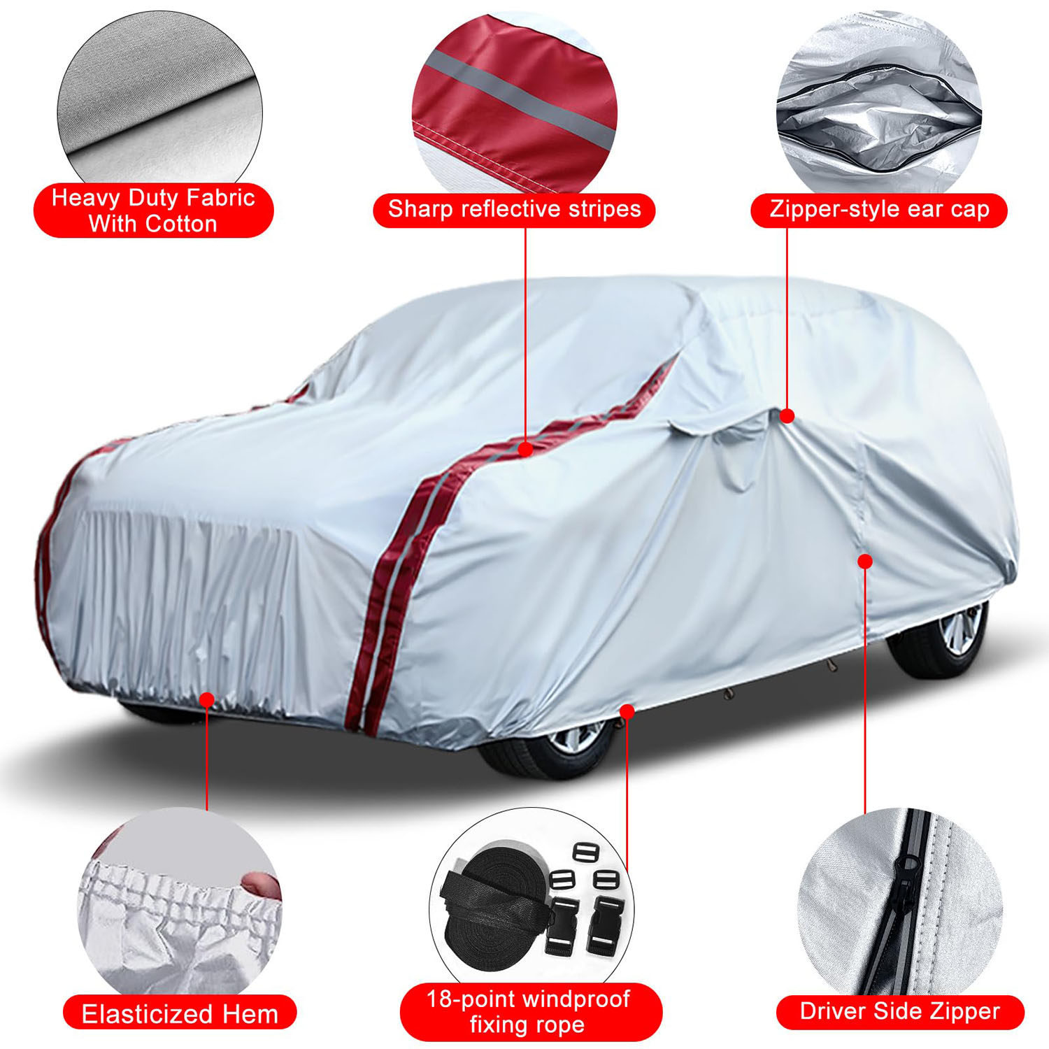 Covelta Full Car Cover for 2011–2021 Jeep Grand Cherokee