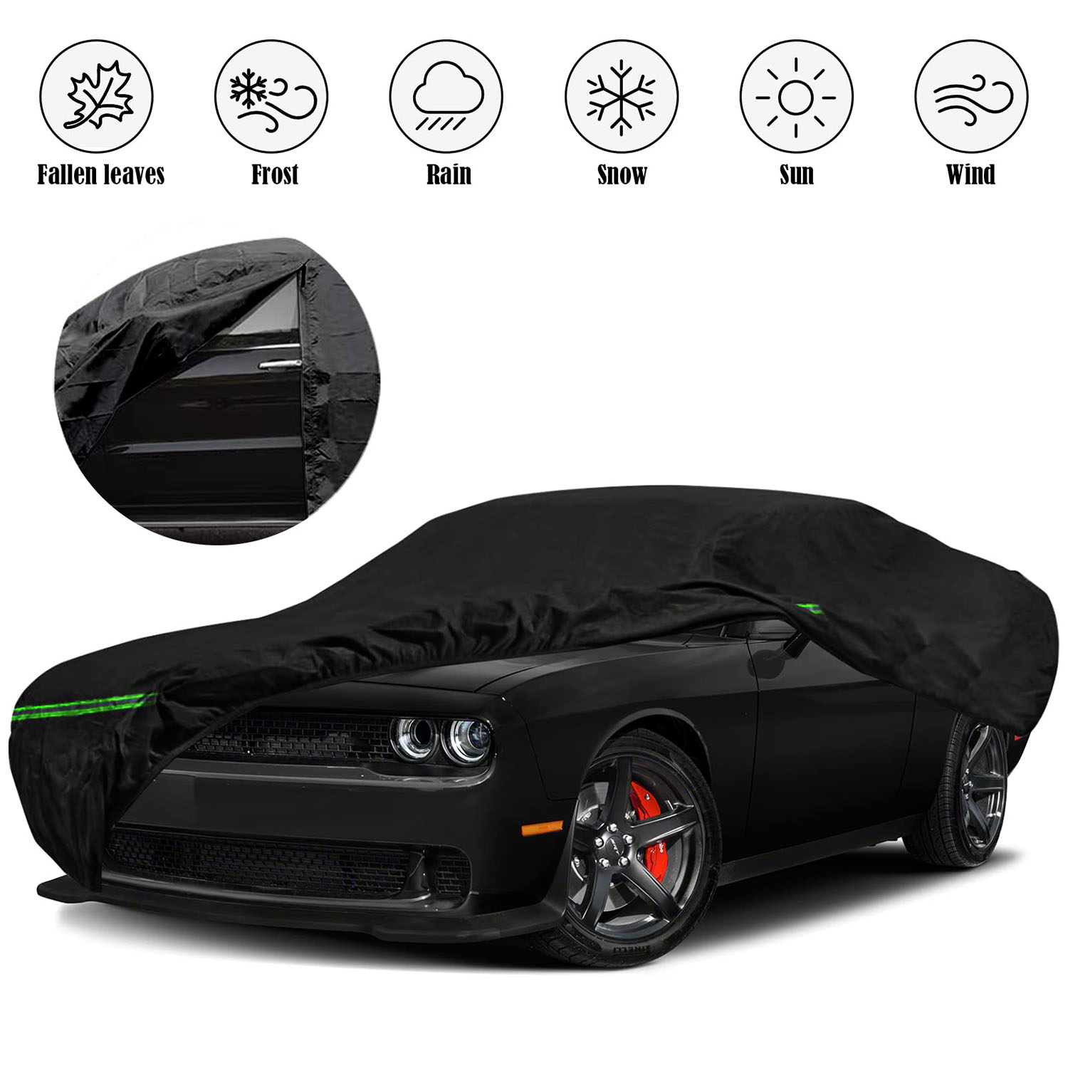 Covelta Waterproof Car Cover for 2008–2026 Dodge Challenger 