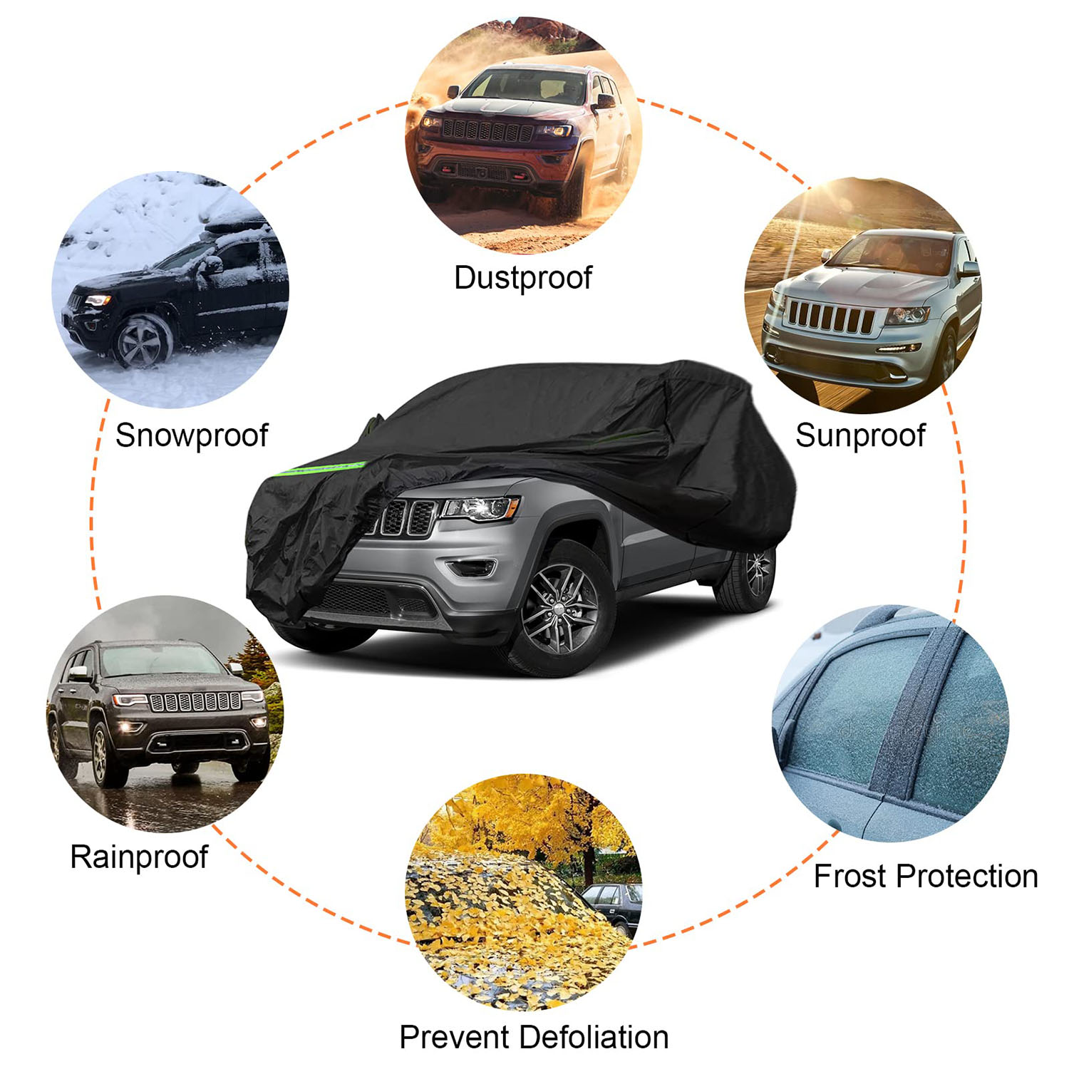 Covelta Waterproof Car Cover for Jeep Grand Cherokee 2011–2026