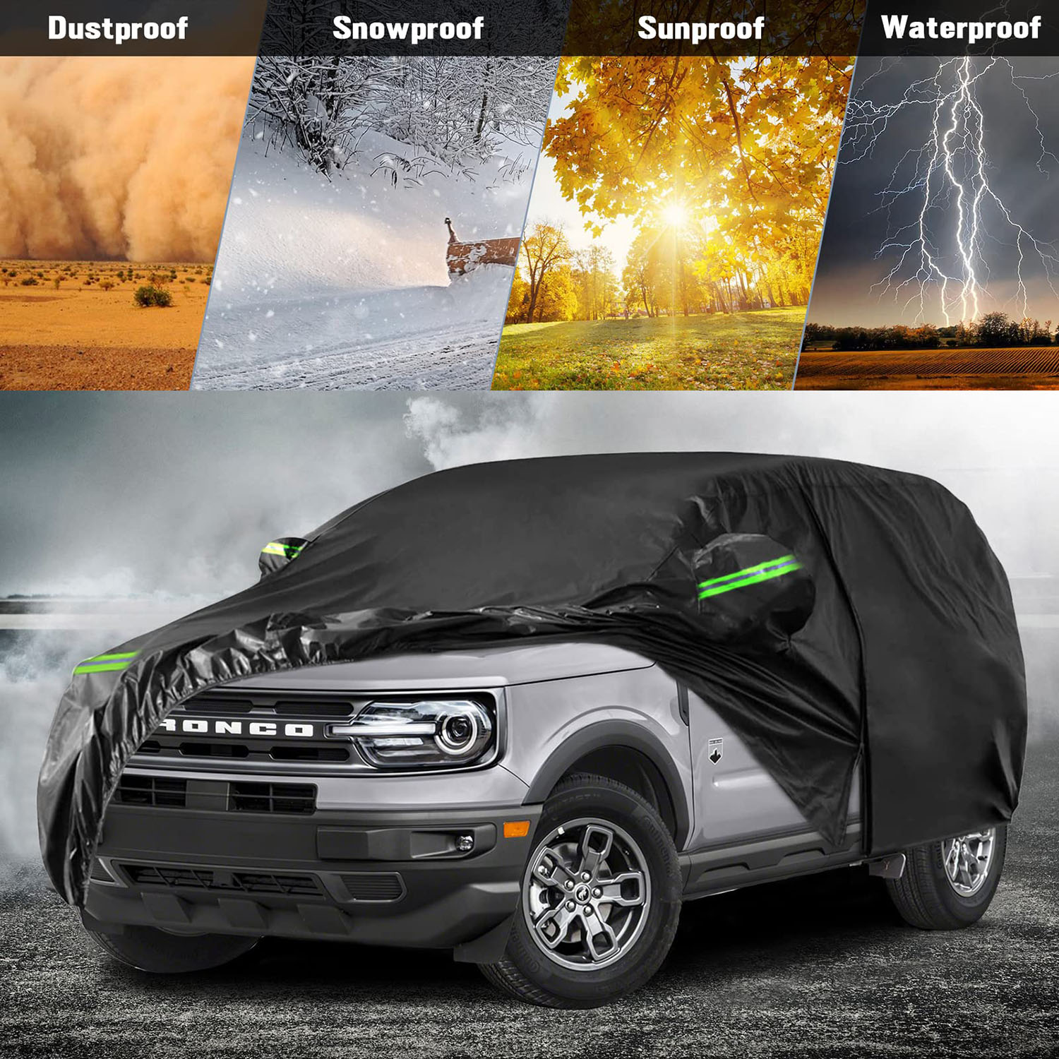 Covelta Waterproof Car Cover for 2021–2026 Ford Bronco 2 Door