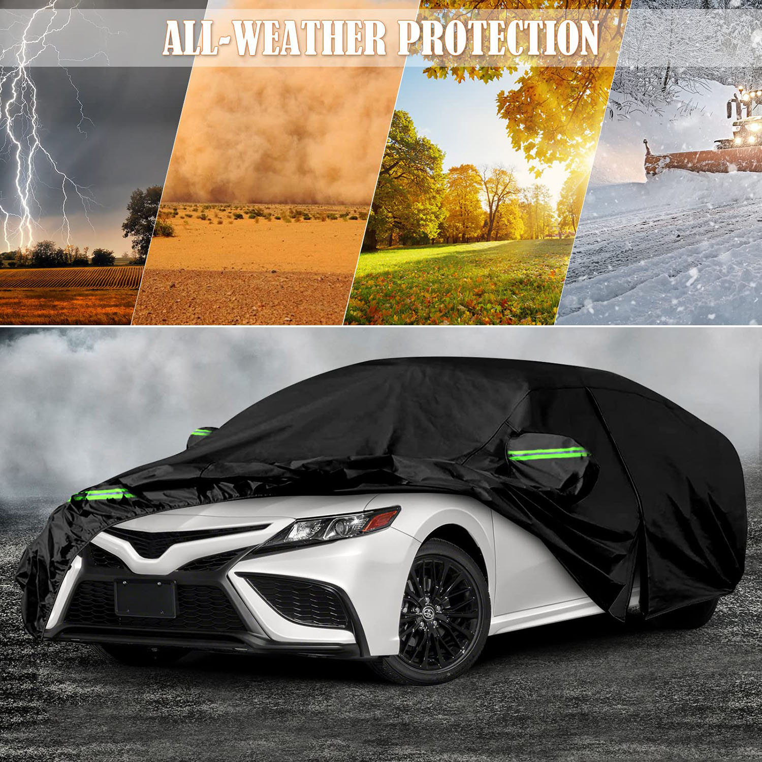 Covelta Waterproof Full  Car Cover for 2007–2026 Toyota Camry