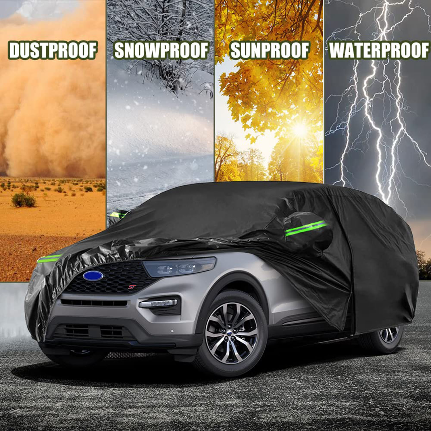 Covelta Waterproof Full Car Cover for 2011–2026 Ford Explorer