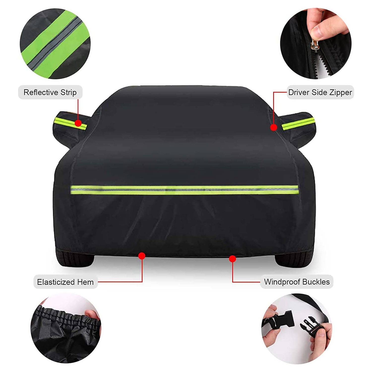 Covelta Waterproof Full Car Cover for 2005–2023 Ford Fusion