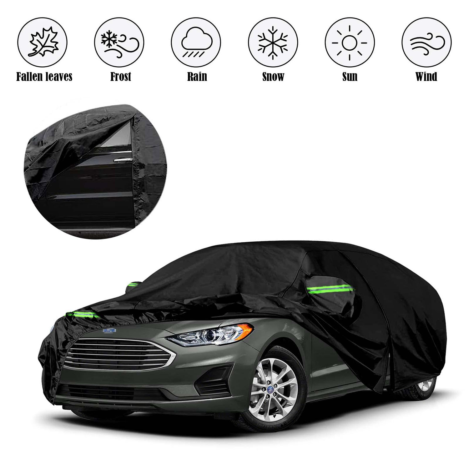 Covelta Waterproof Full Car Cover for 2005–2023 Ford Fusion