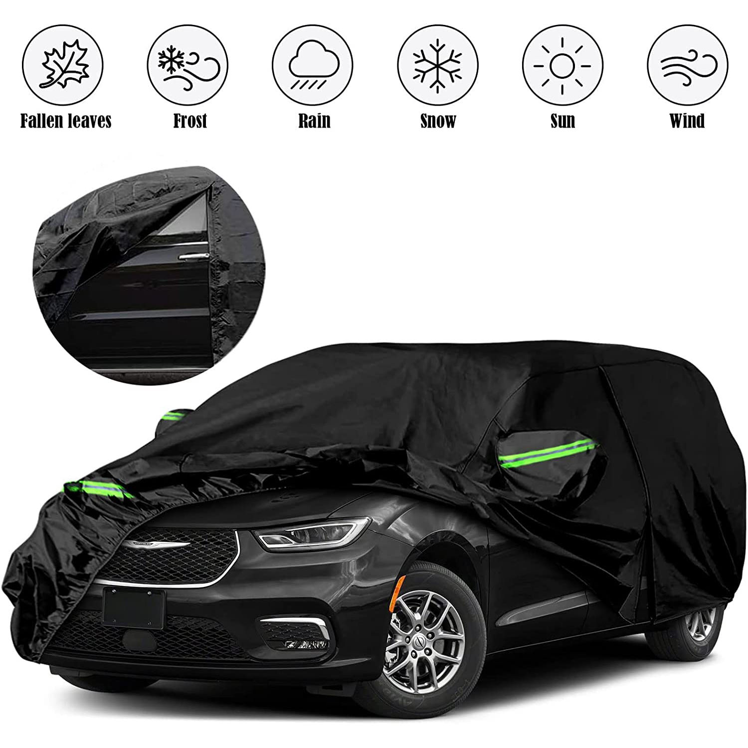 Covelta Waterproof Full Car Cover for 2008–2025 Chrysler Town & Country / Pacifica / Dodge Grand Caravan