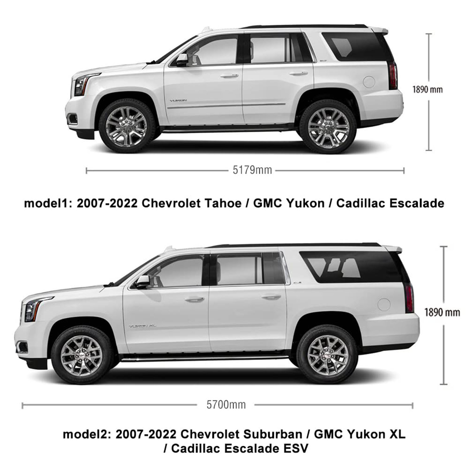 Covelta Waterproof Full Car Cover for 2007–2026 Chevy Suburban / GMC Yukon XL / Cadillac Escalade ESV
