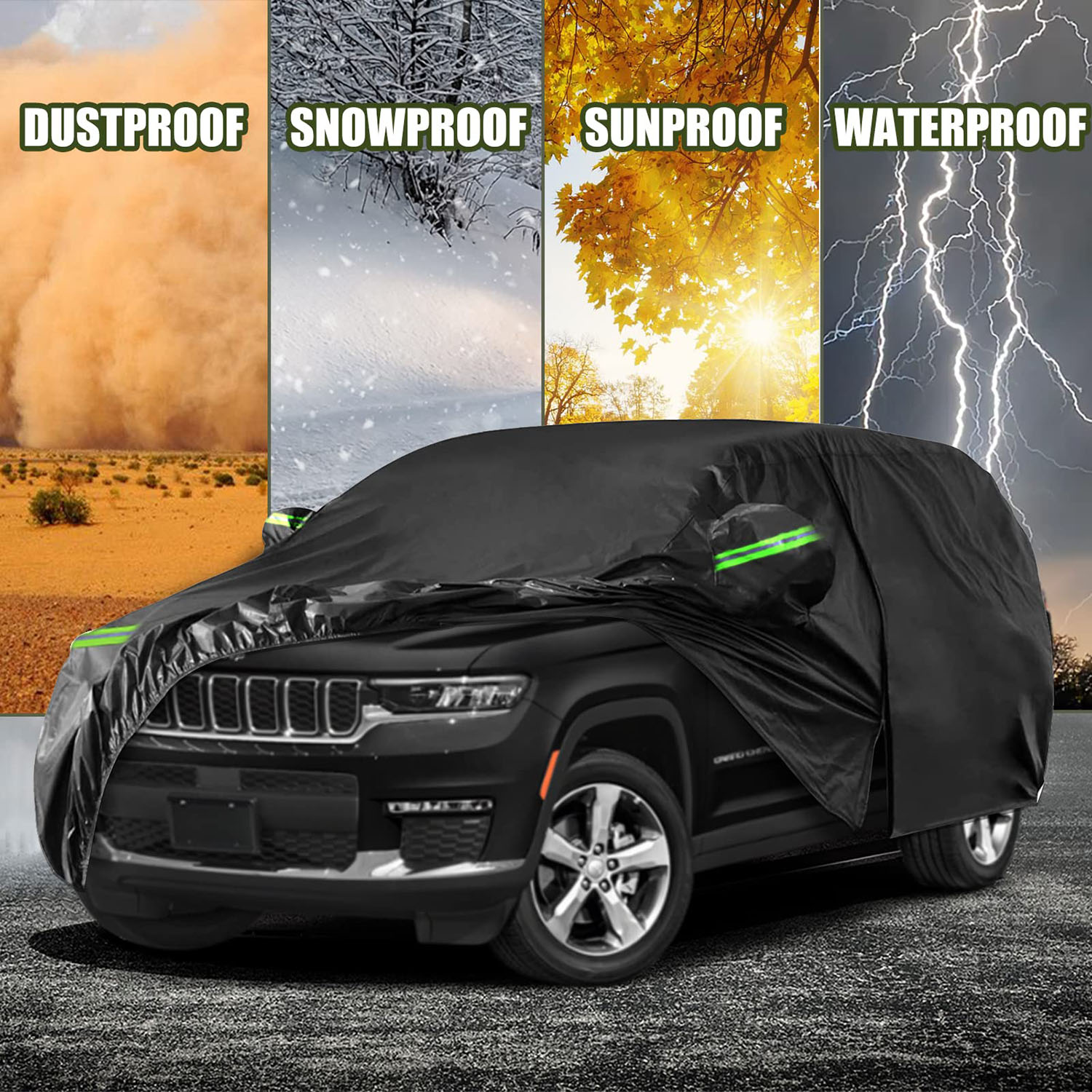 Covelta Waterproof Full Car Cover for 2021–2026 Jeep Grand Cherokee L