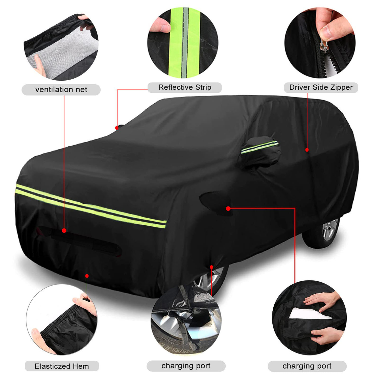 Covelta Waterproof Full Car Cover for 2021–2026 Ford Mustang Mach-E