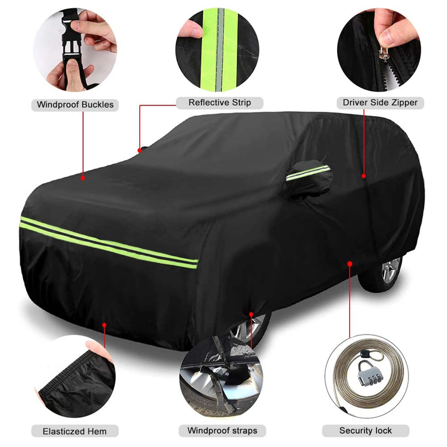 Covelta Waterproof Full Car Cover for 2014–2026 Jeep Cherokee