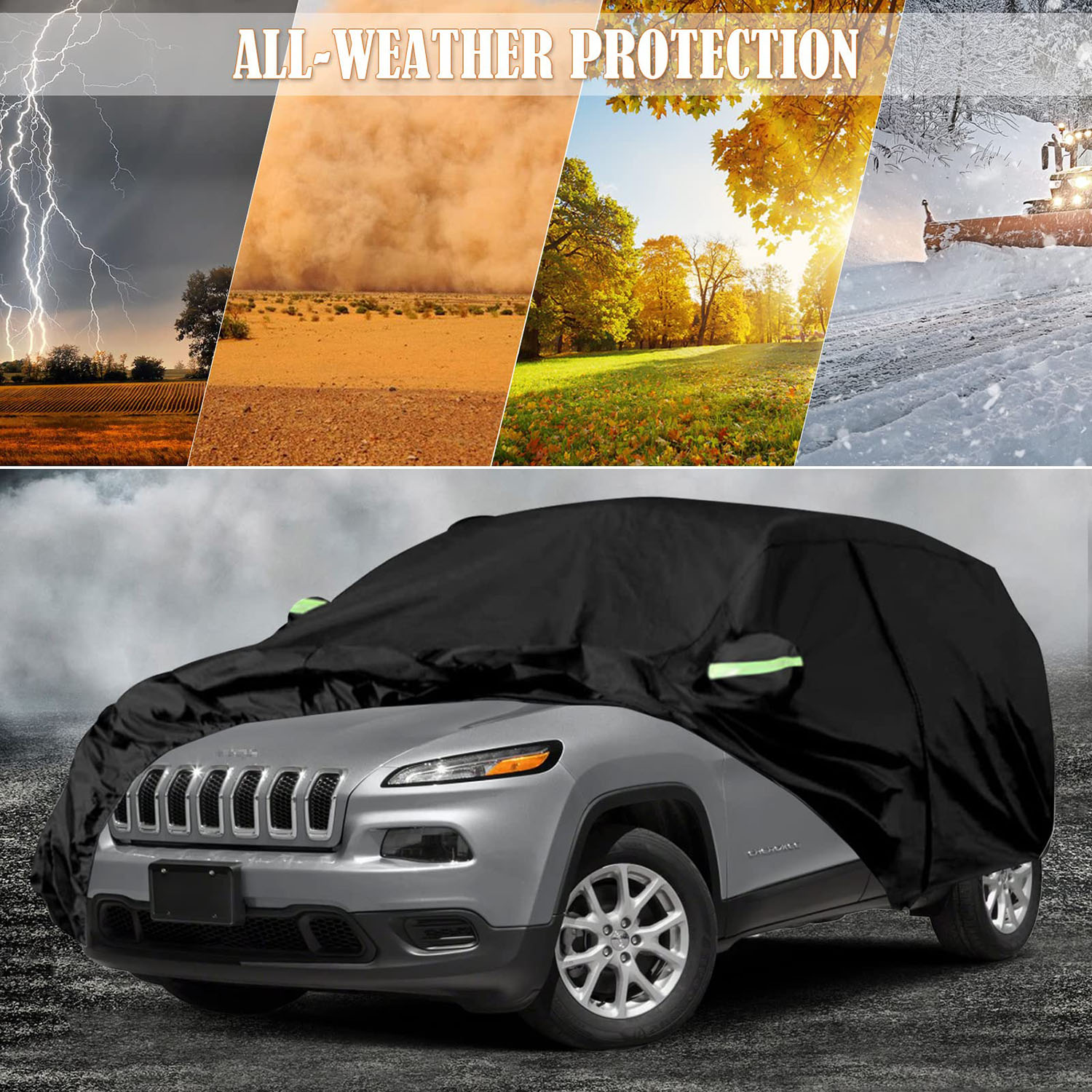 Covelta Waterproof Full Car Cover for 2014–2026 Jeep Cherokee