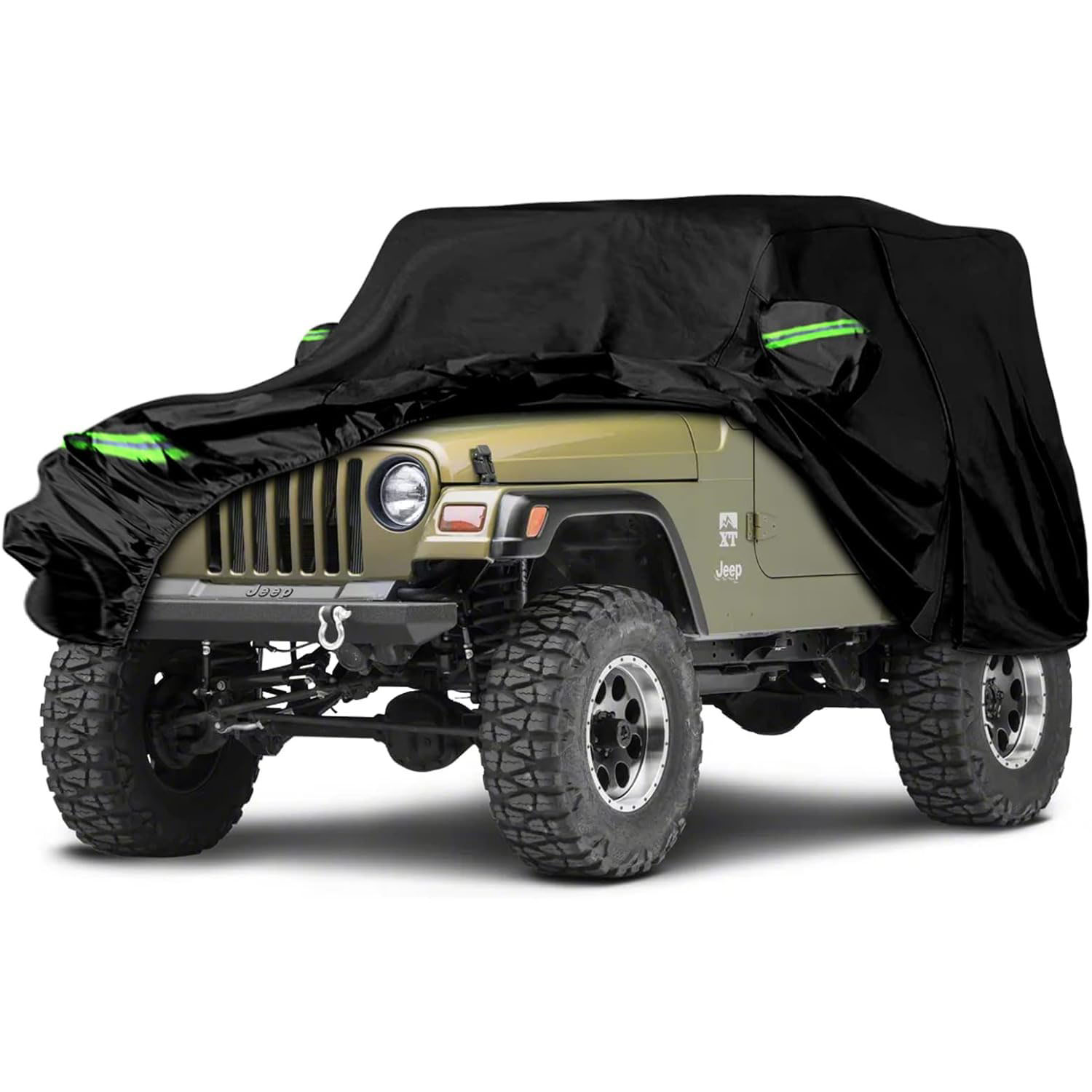 Covelta Waterproof Full Car Cover for 1987–2006 Jeep Wrangler YJ/TJ 2 Door