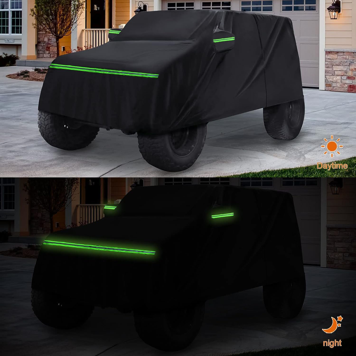 Covelta Waterproof Full Car Cover for 1987–2006 Jeep Wrangler YJ/TJ 2 Door