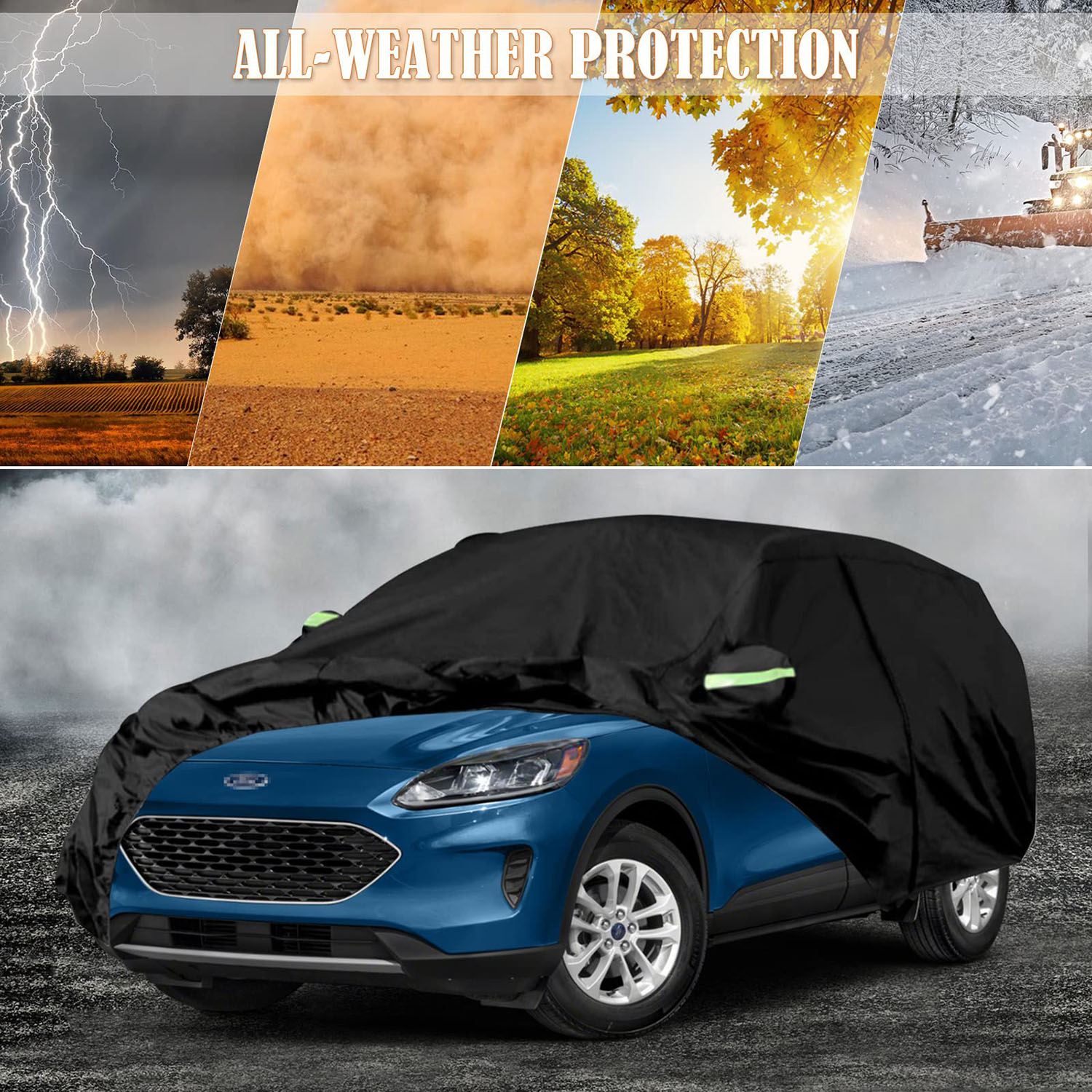 Covelta Waterproof Full Car Cover for 2008–2026 Ford Escape