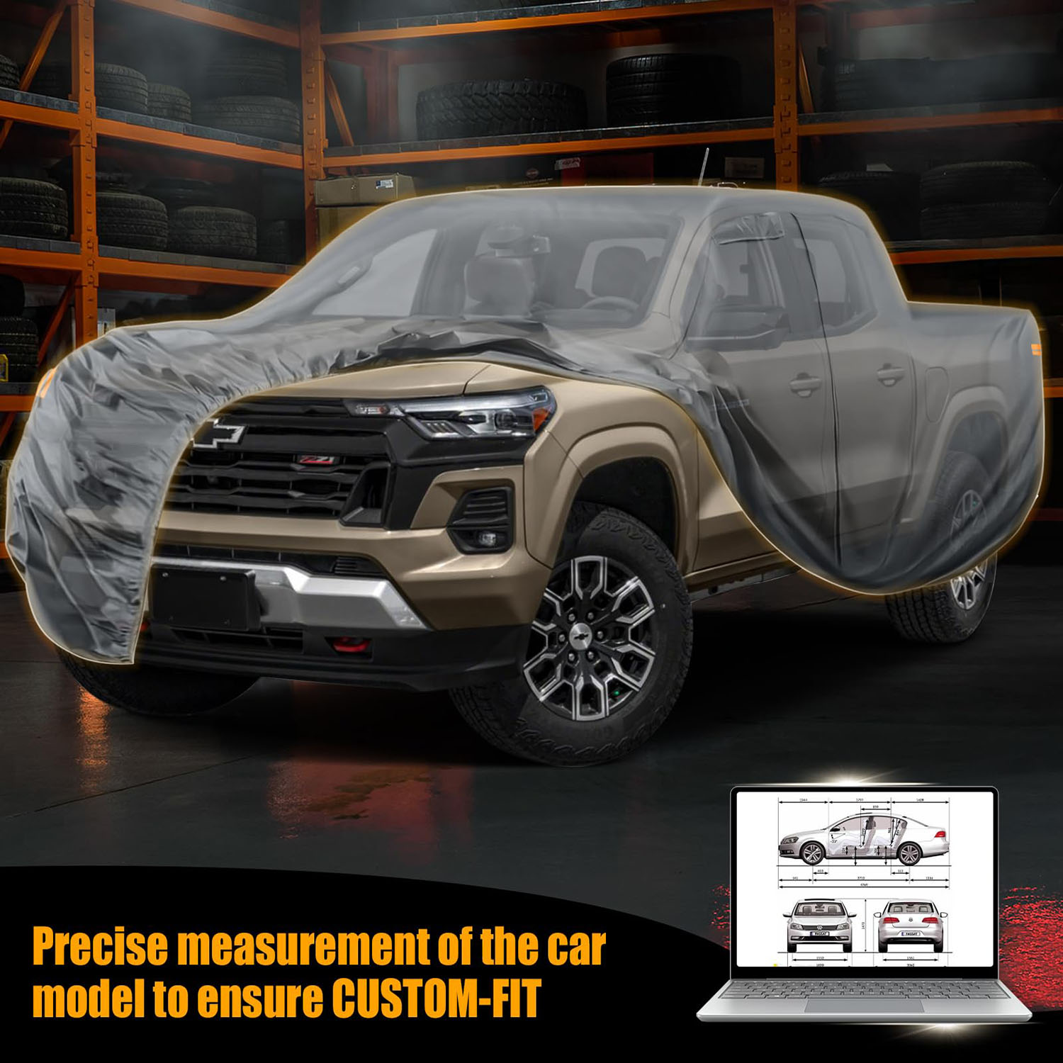 Covelta Waterproof Truck Cover for 2005–2026 Toyota Tacoma / Ford Ranger 5ft Bed