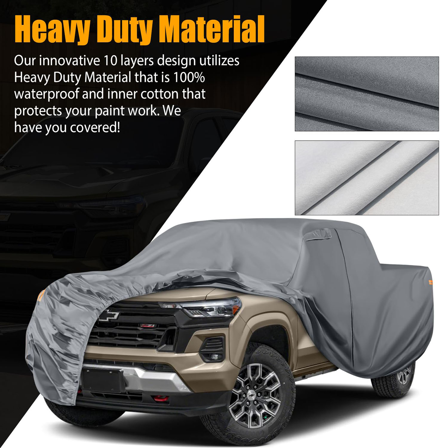 Covelta Waterproof Truck Cover for 2005–2026 Toyota Tacoma / Ford Ranger 5ft Bed
