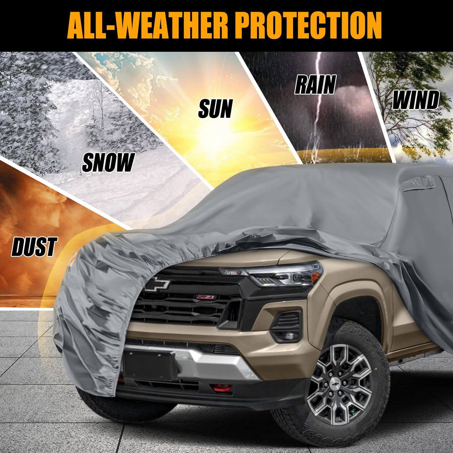 Covelta Waterproof Truck Cover for 2005–2026 Toyota Tacoma / Ford Ranger 5ft Bed