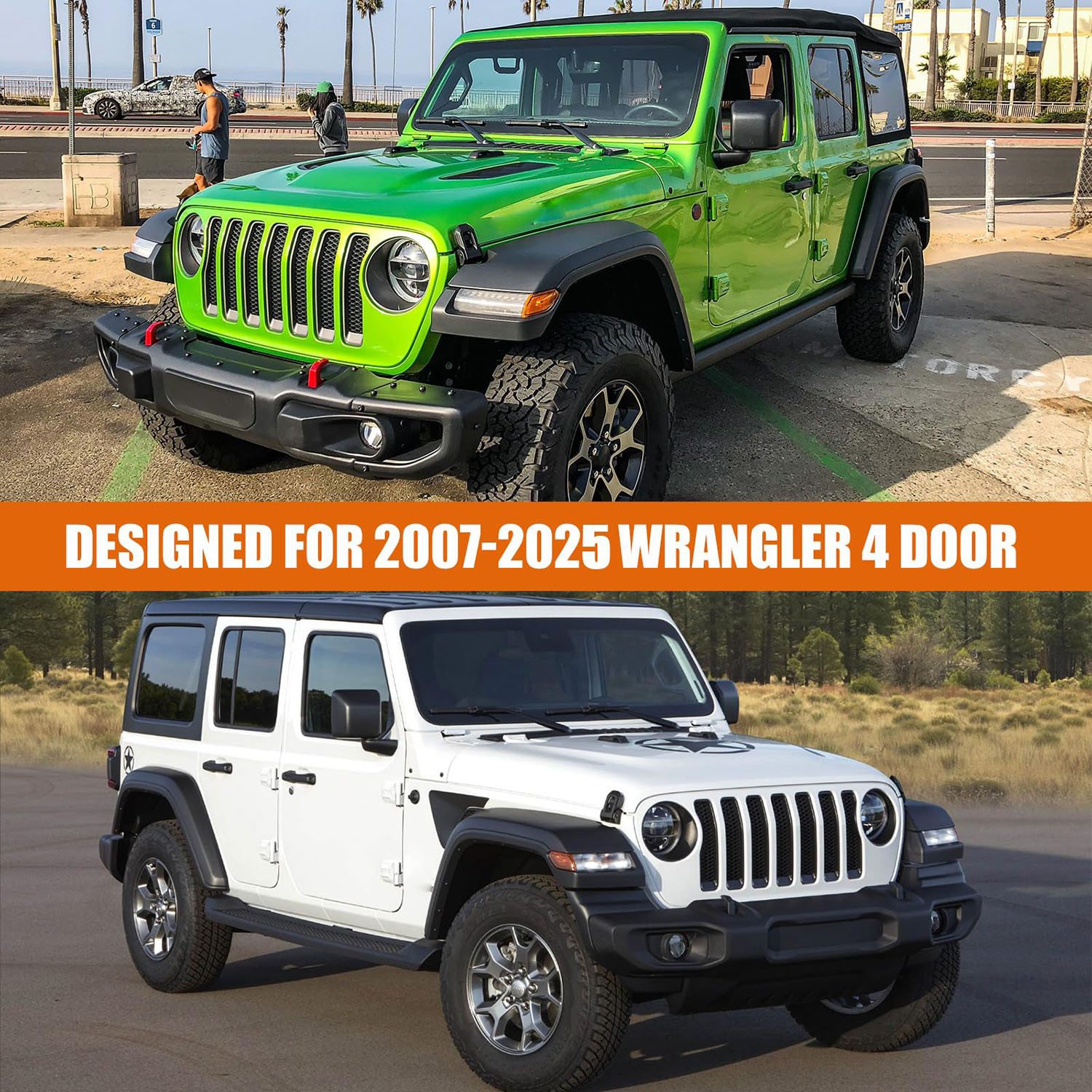 Covelta Waterproof Full Car Cover for 2007–2025 Jeep Wrangler 4 Door