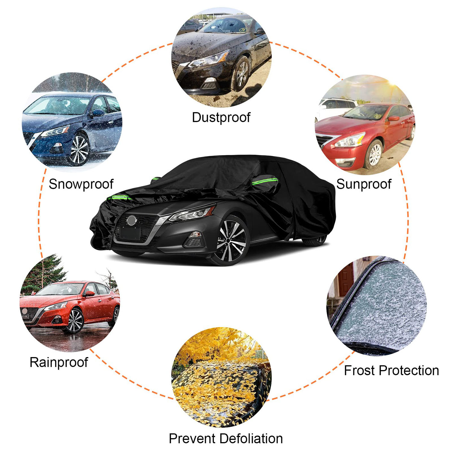 Covelta Waterproof Full Car Cover for 2002–2026 Nissan Altima
