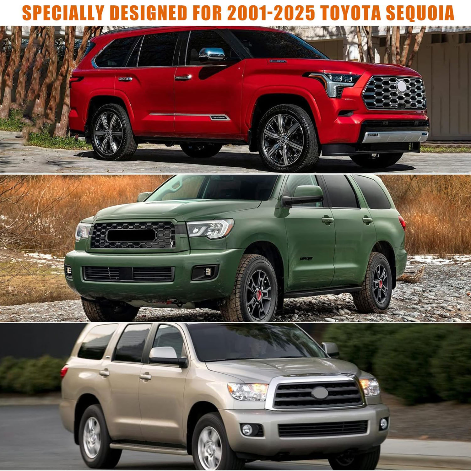 Covelta Waterproof Full Car Cover for 2001–2026 Toyota Sequoia