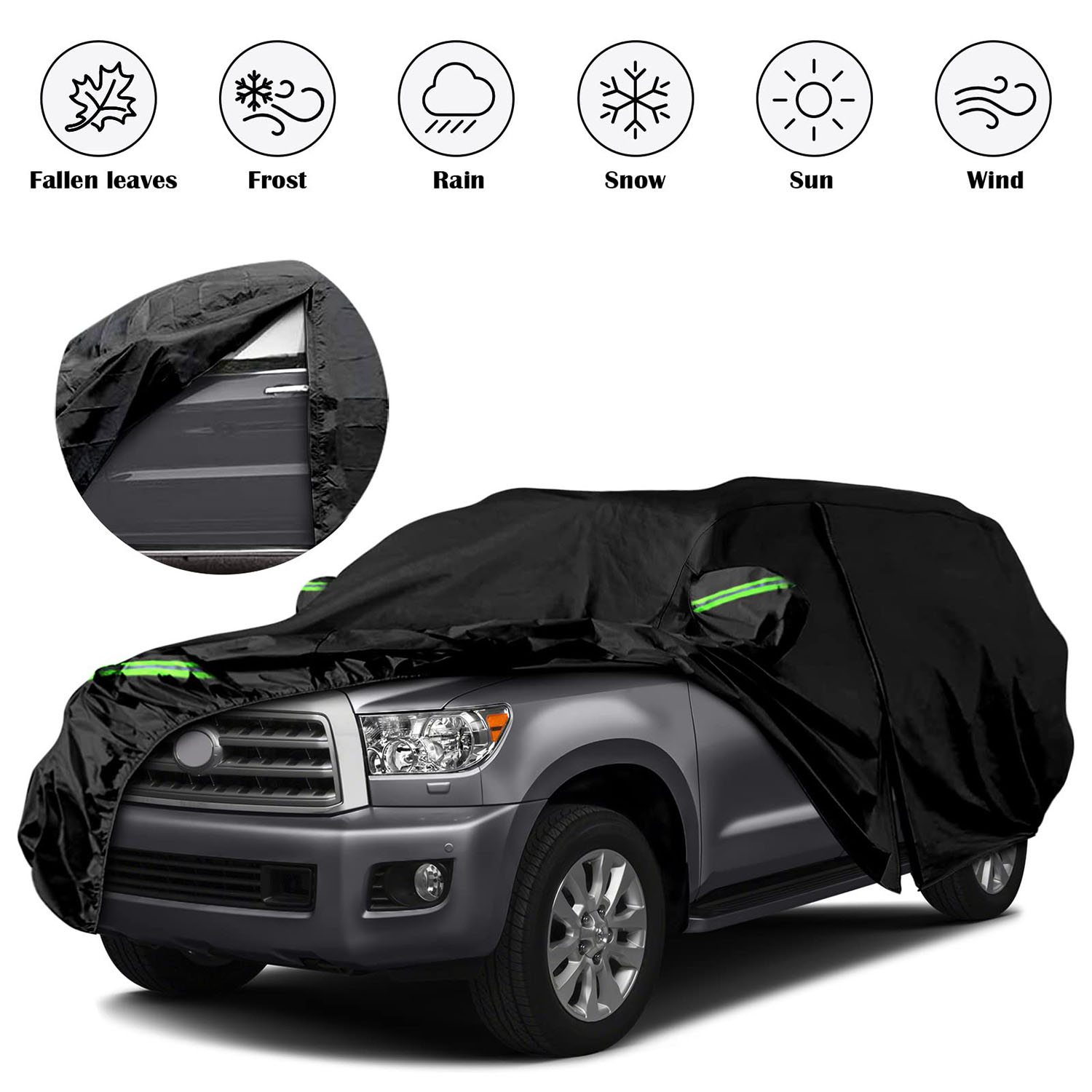 Covelta Waterproof Full Car Cover for 2001–2026 Toyota Sequoia