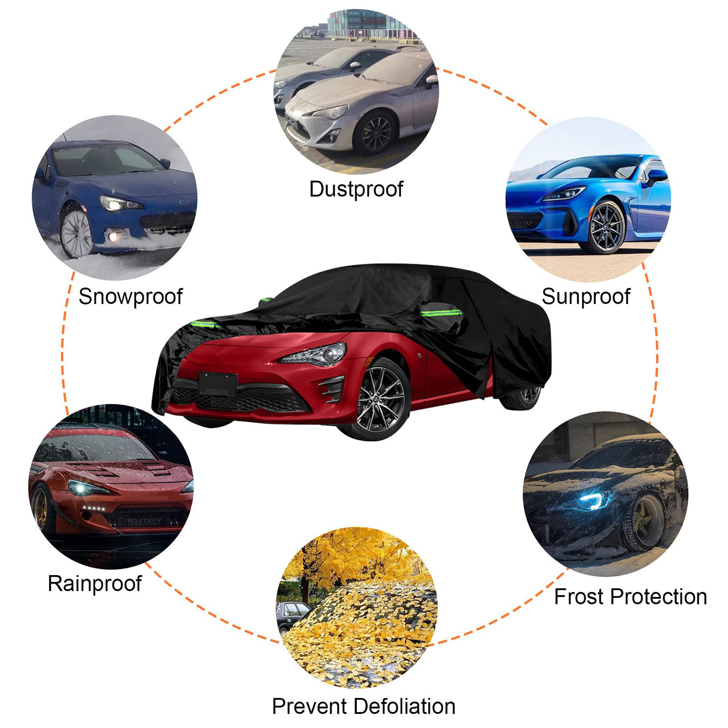 Covelta Waterproof Full Car Cover for 2013–2026 Subaru BRZ / Toyota 86