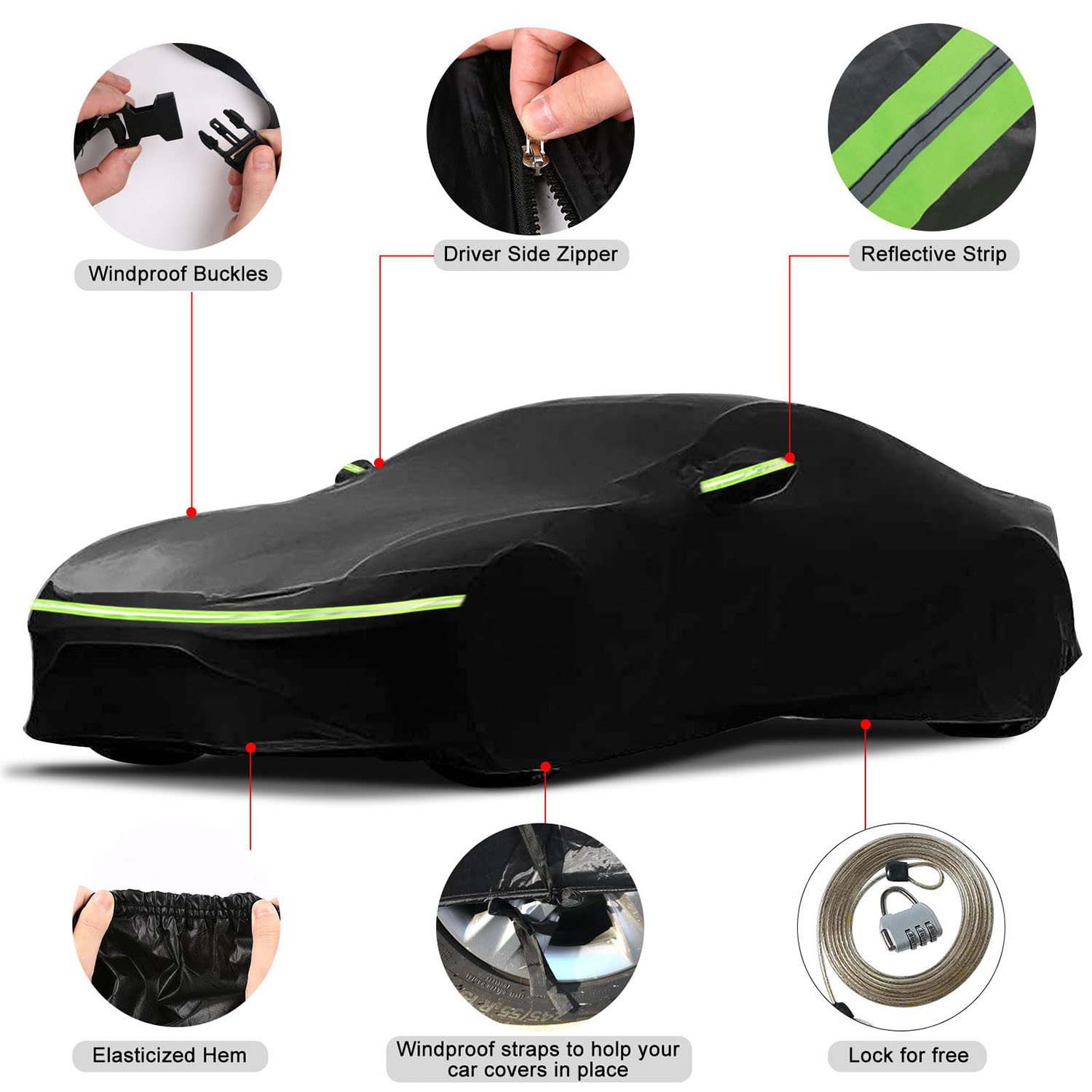 Covelta Waterproof Car Cover for 1984–2007 Toyota MR2
