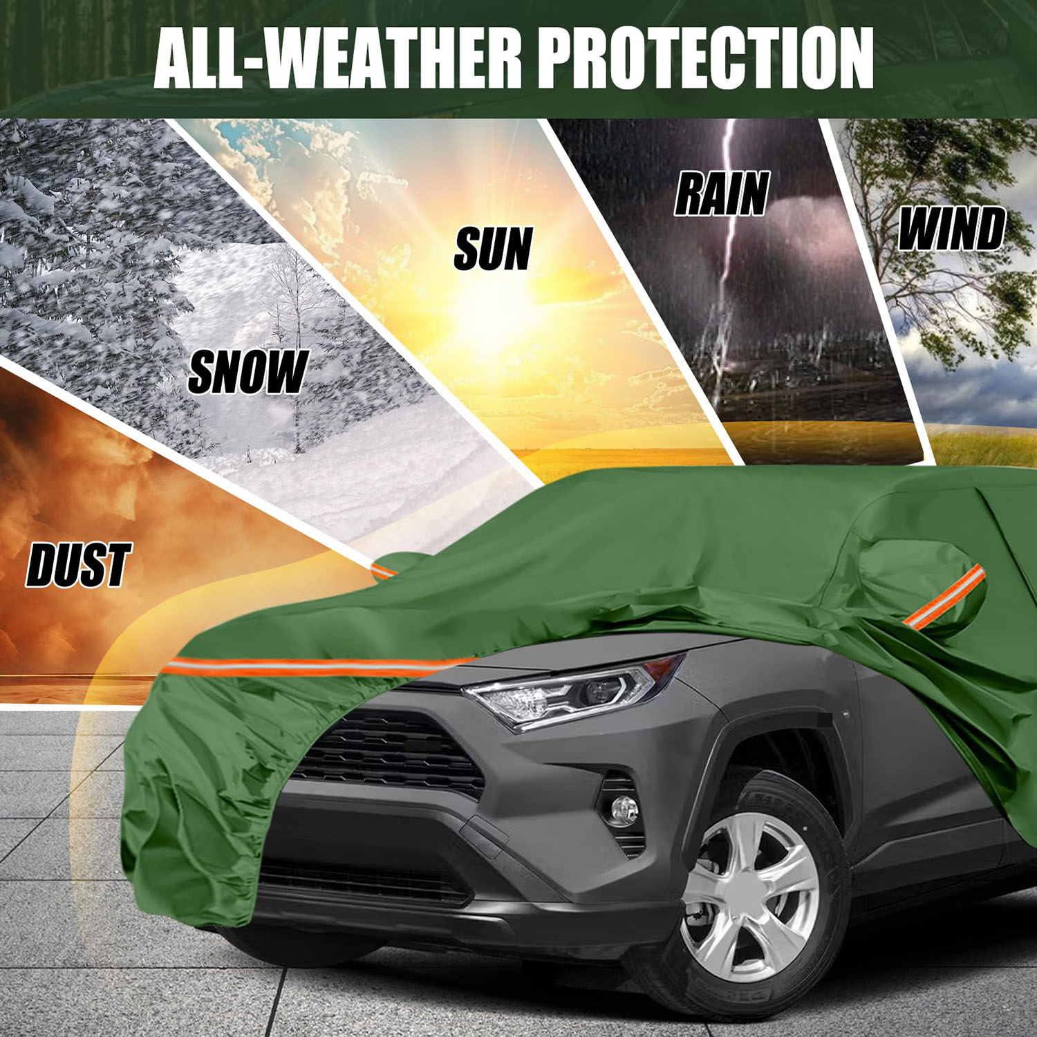 Covelta Waterproof Full Car Cover for 2013–2025 Toyota RAV4
