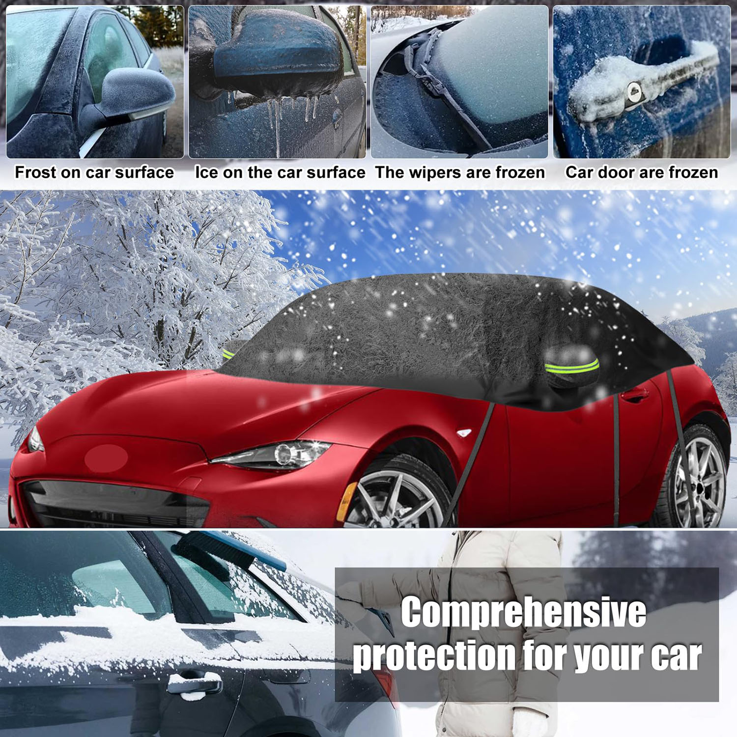 Covelta Half Car Cover for 2015–2024 Mazda MX-5 Miata