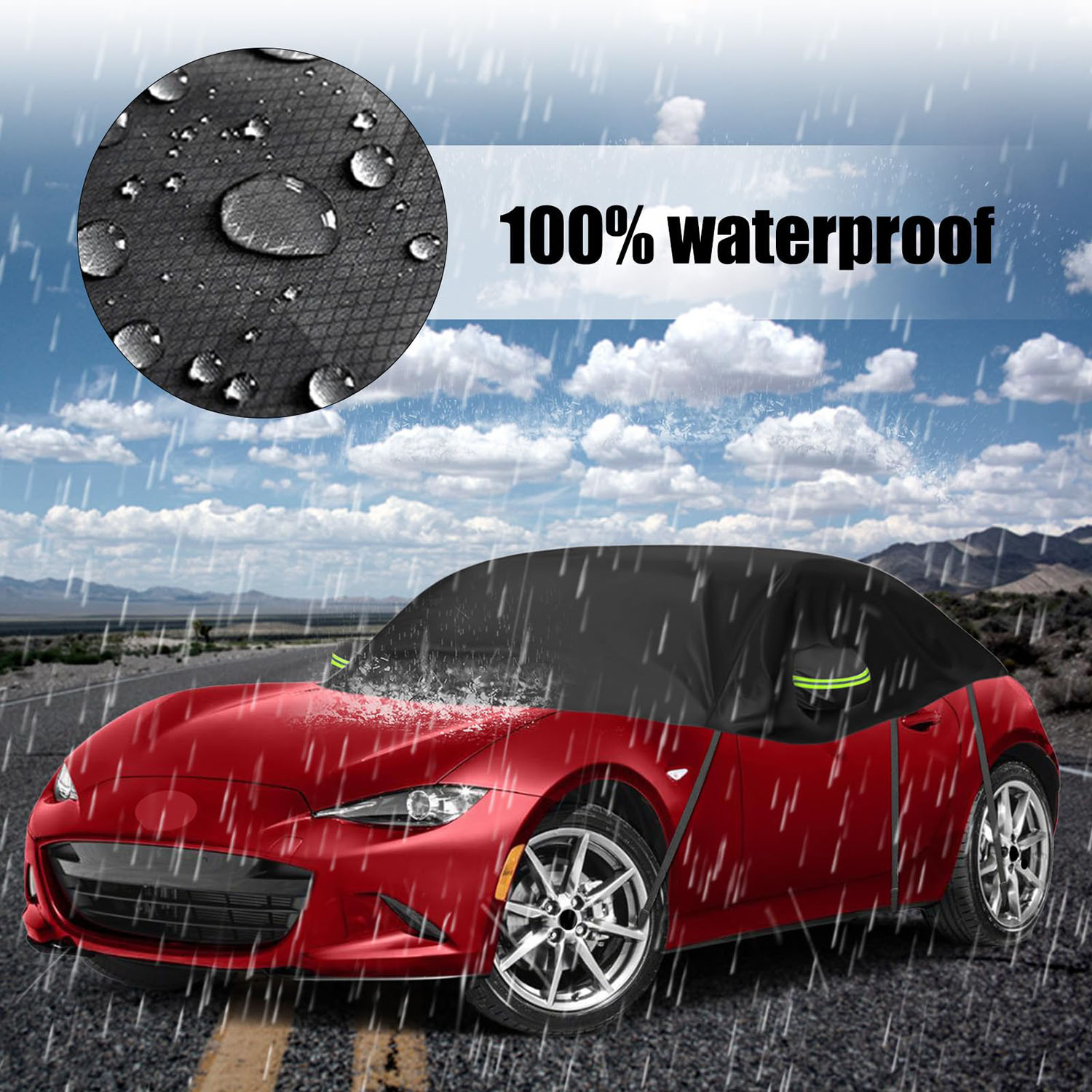 Covelta Half Car Cover for 2015–2024 Mazda MX-5 Miata