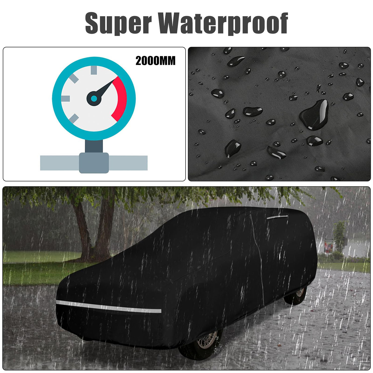 Covelta Waterproof Car Cover for Funeral Hearse & Coach Wagon