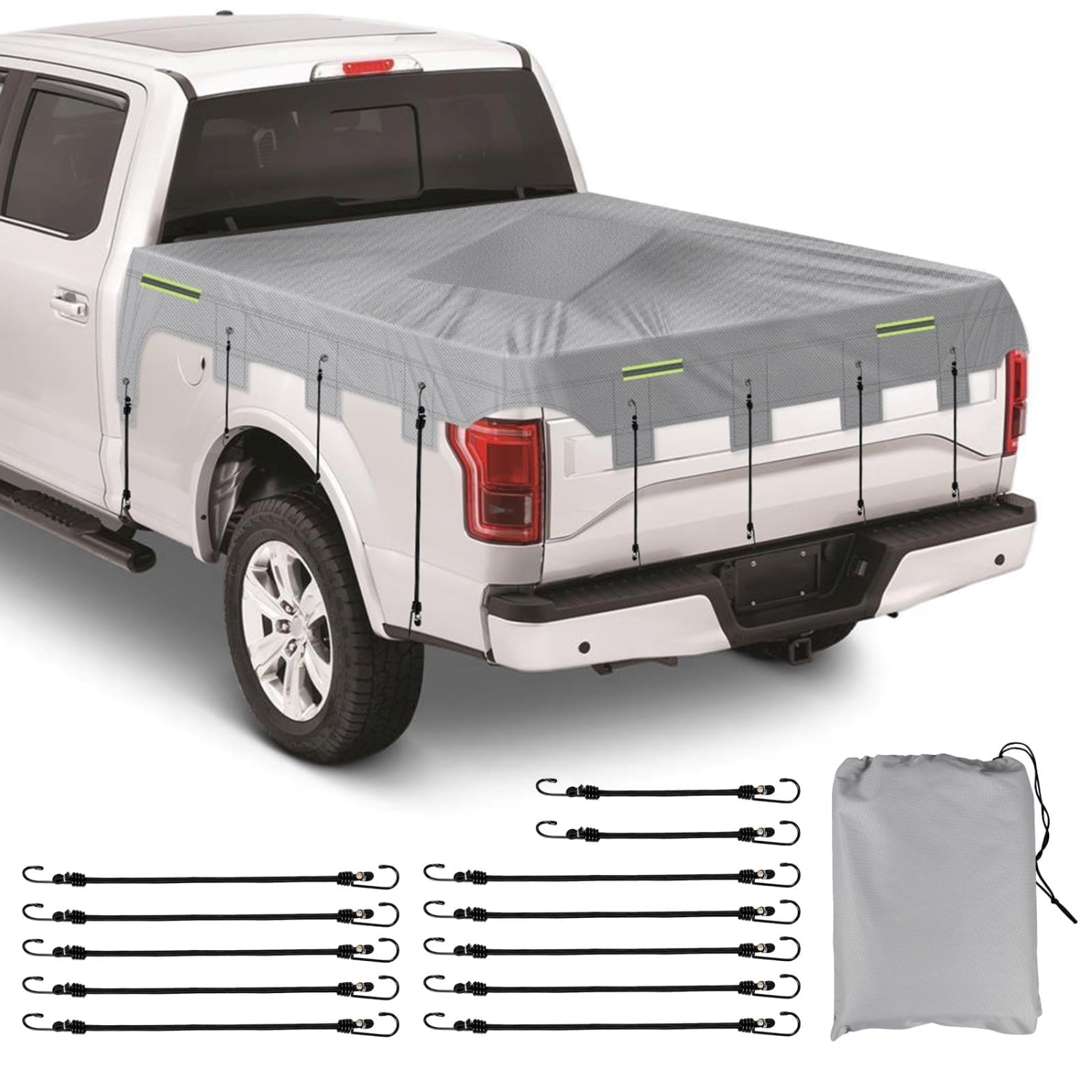 Covelta Truck Bed Tarp Cover for Mid Size Pickup Trucks 6ft Bed