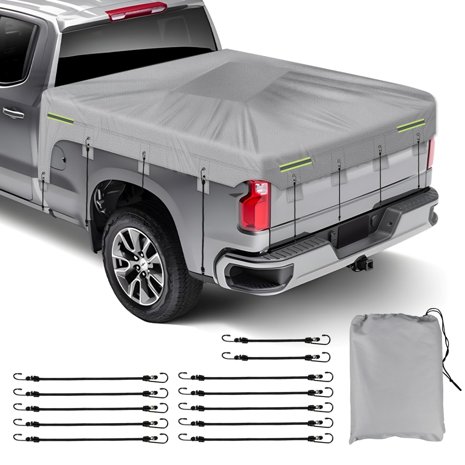 Covelta Truck Bed Tarp Cover for Full Size Pickup Trucks 6.4ft Bed
