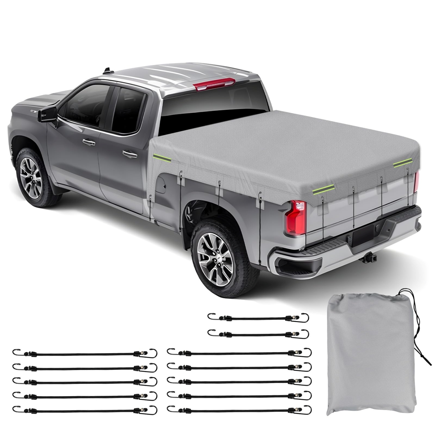 Covelta Truck Bed Tarp Cover for Full Size Pickup Trucks 6.4ft Bed