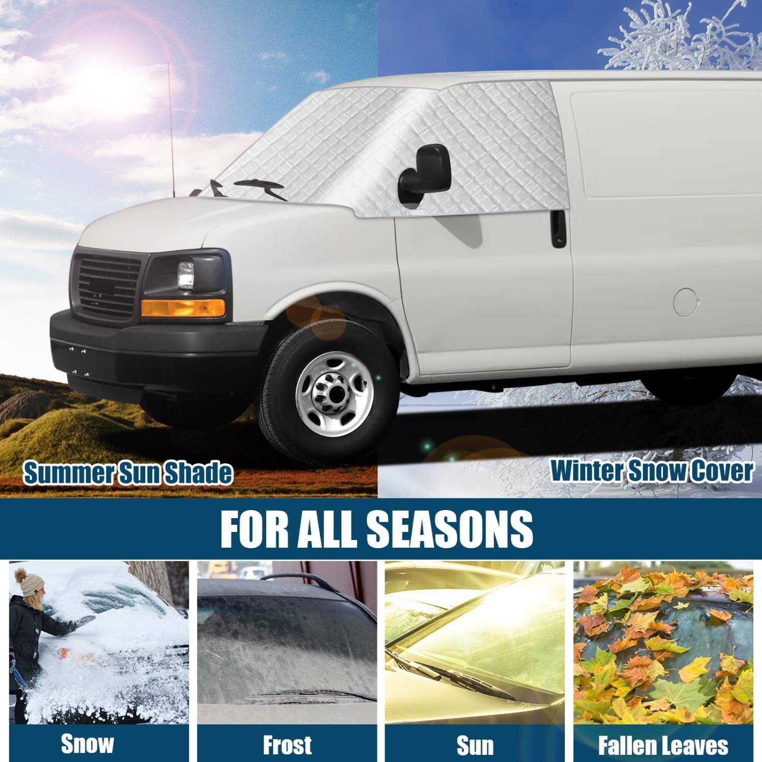 Covelta Windshield Cover for 2003–2026 Ford E-Series Vans