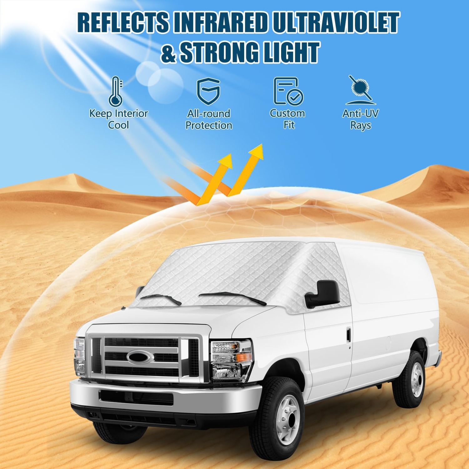 Covelta Windshield Cover for 2003–2026 Ford E-Series Vans