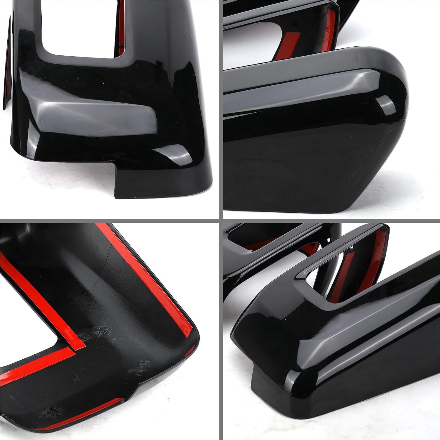 Covelta Gloss Black Mirror Cover Caps Replacement for 2021-2025 Ford F-150 with Turn Signal