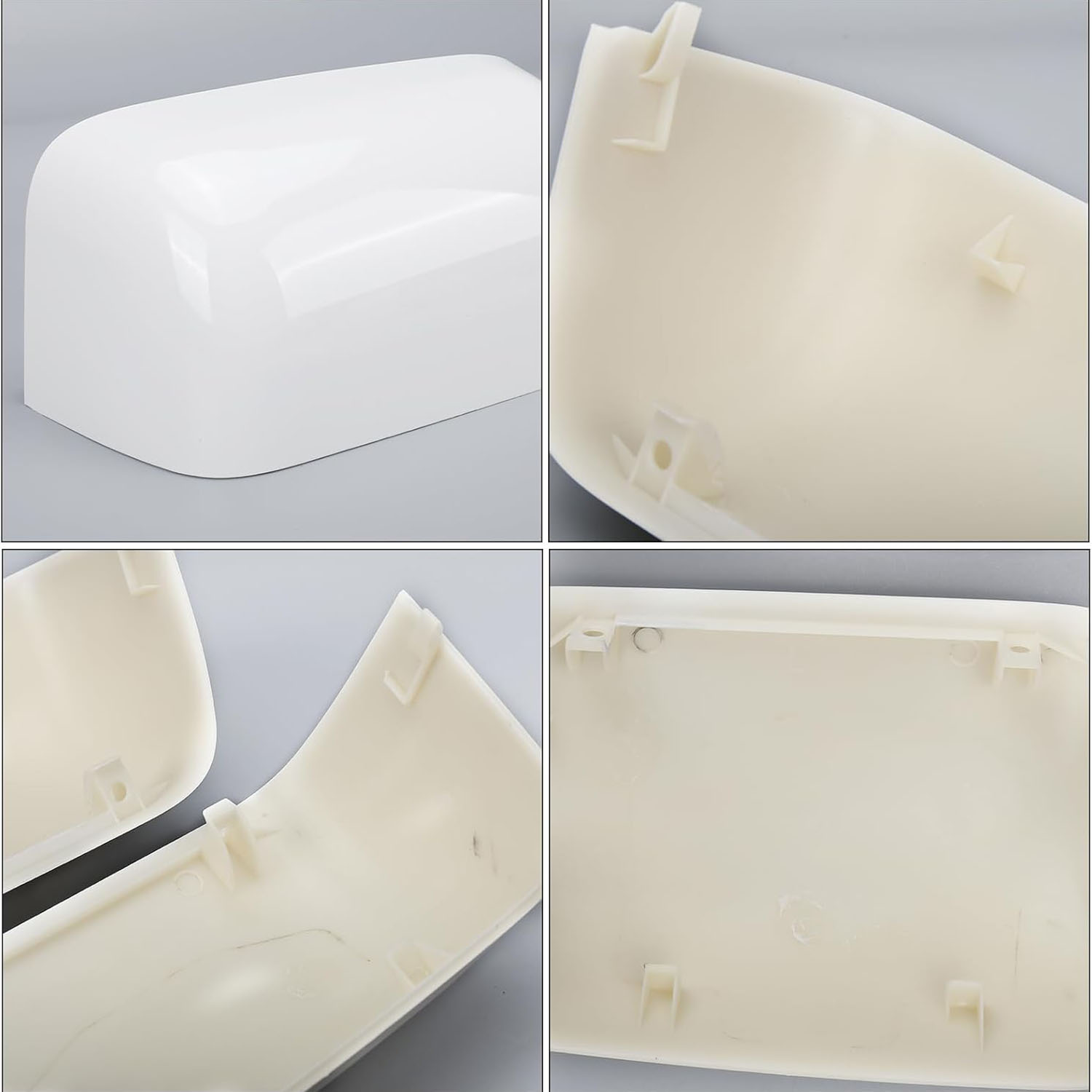 Covelta White Towing Mirror Cover Caps Replacement for 2008-2016 Ford F250 F350 F450 F550 Super Dutyl