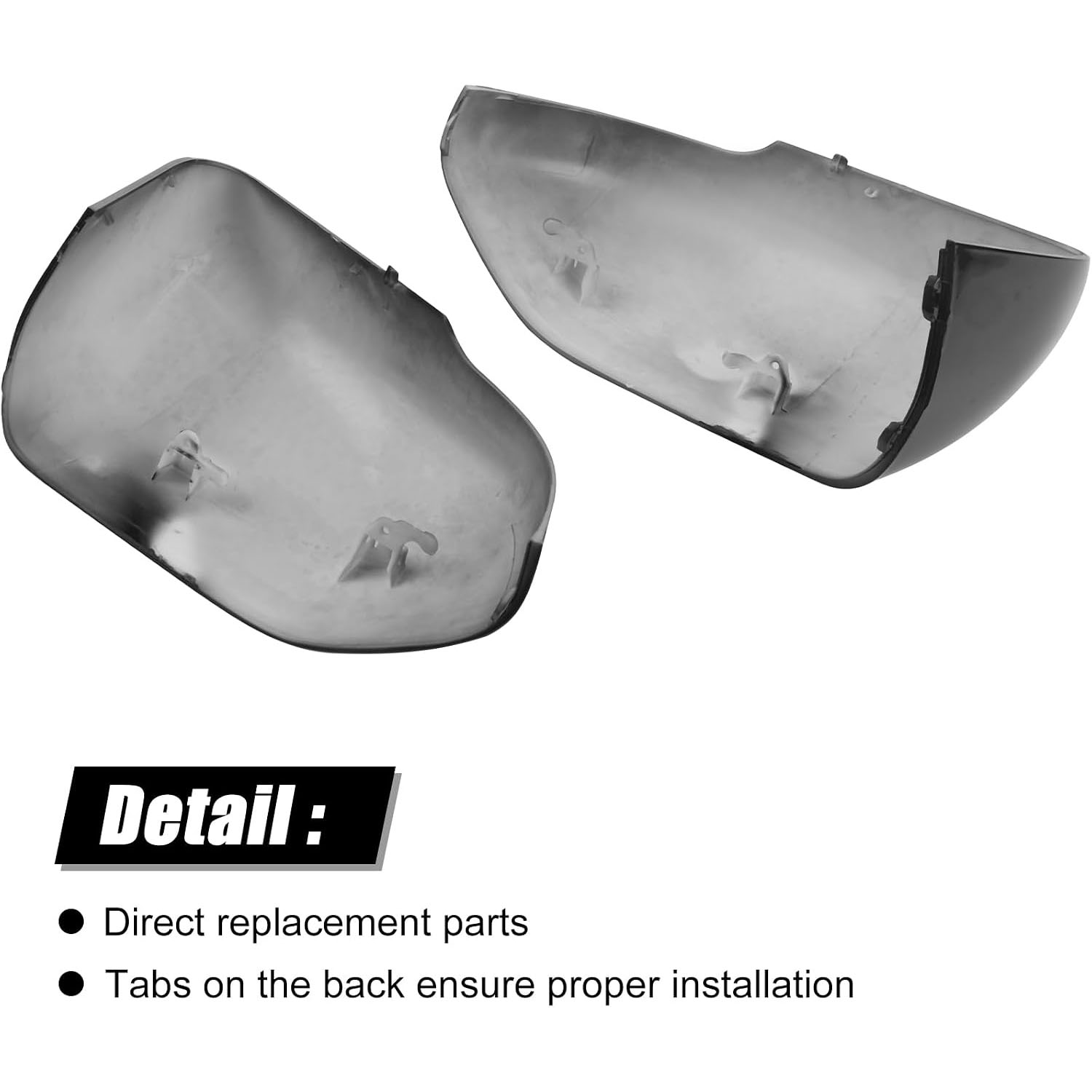 Covelta Glossy Black Mirror Cover Caps Replacement for 2020-2025 Ford Explorer with Turn Signal