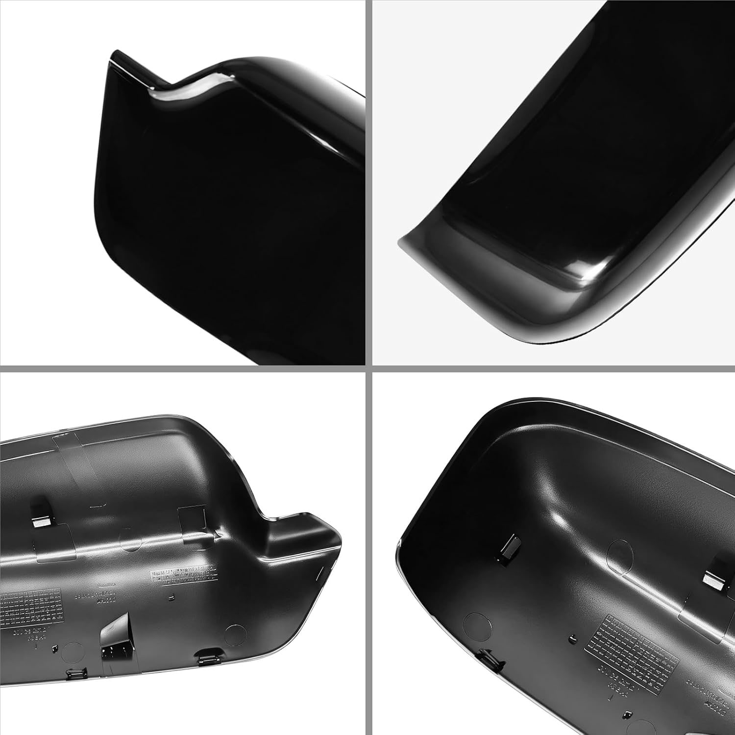 Covelta Glossy Black Left Mirror Cover Cap Replacement for 2006-2012 Ford Fusion