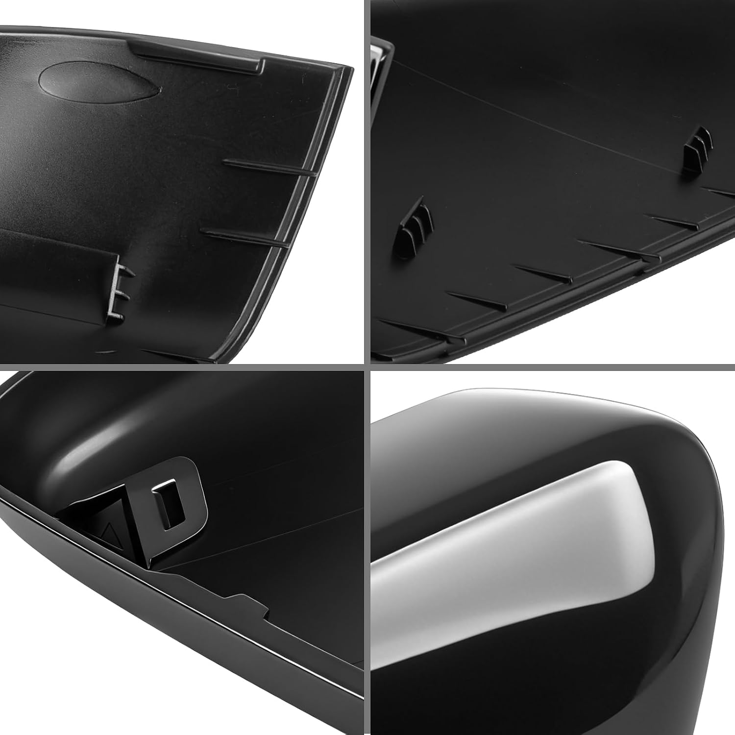 Covelta Black Right Mirror Cover Cap Replacement for 2010-2014 Ford Mustang