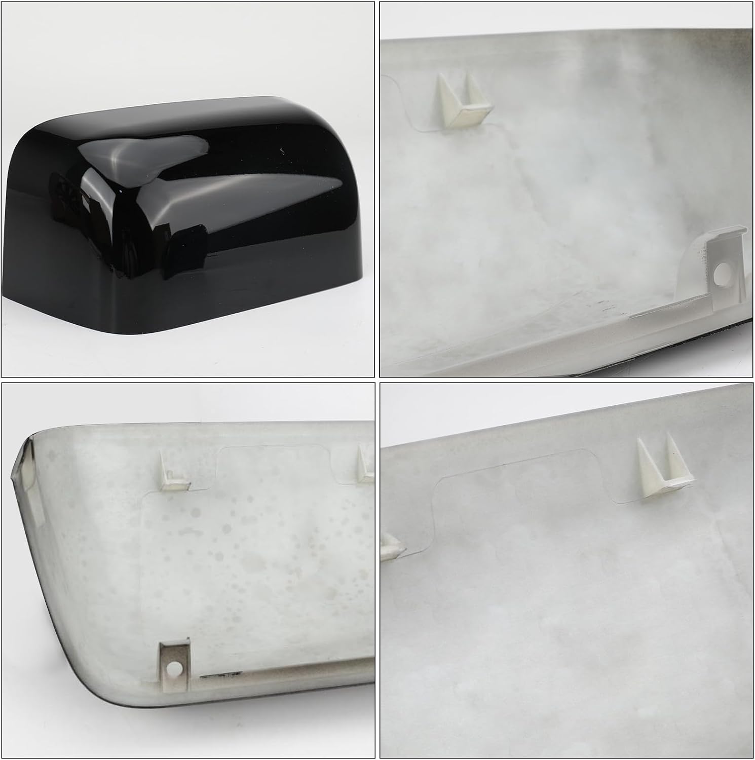 Covelta Glossy Black Towing Mirror Cover Caps Replacement for 2008-2016 Ford F250 F350 F450 F550 Super Duty