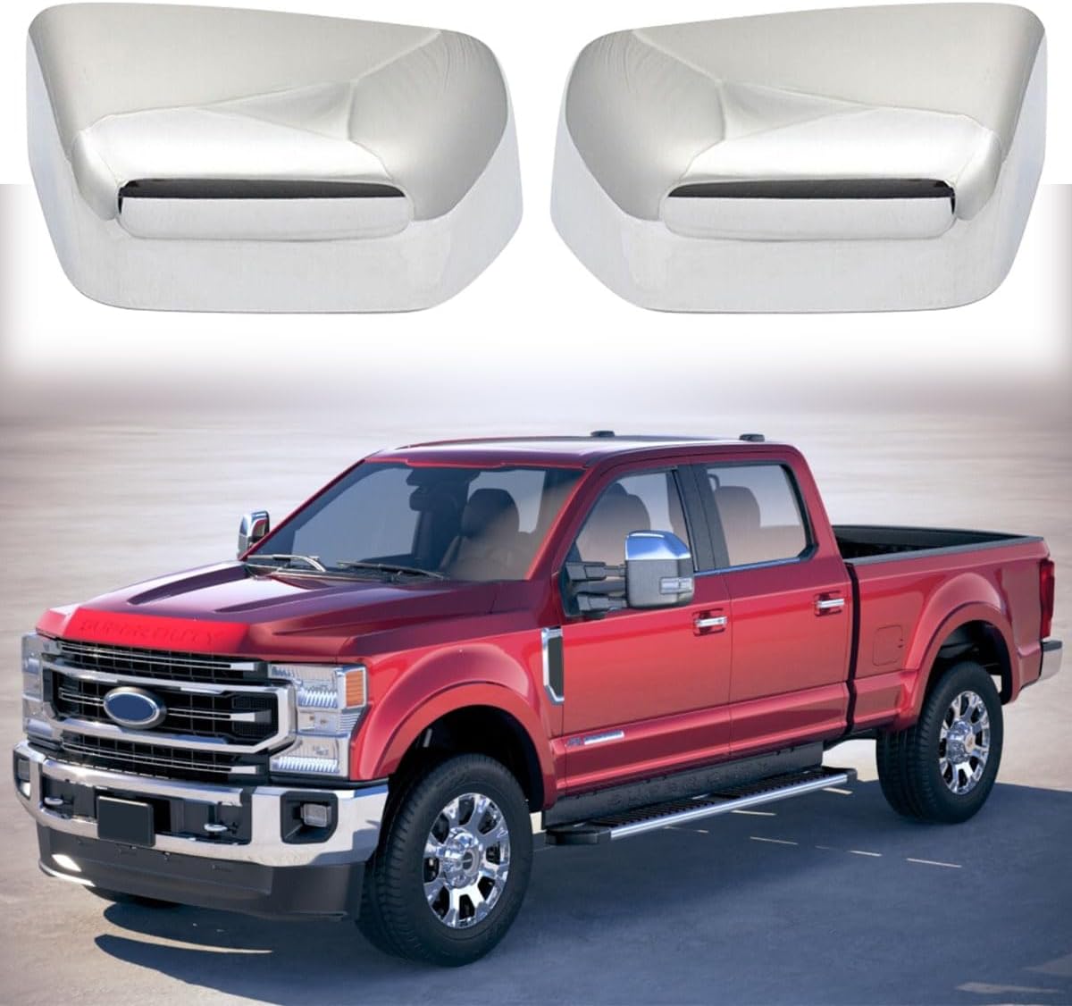 Covelta Top Tow Mirror Cover Cap for 2017-2024 Ford F250 F350 F450 F550 Super Duty