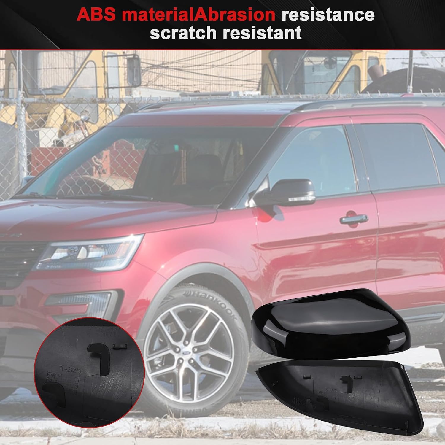Covelta Mirror Cover Caps Replacement for 2016-2019 Ford Explorer