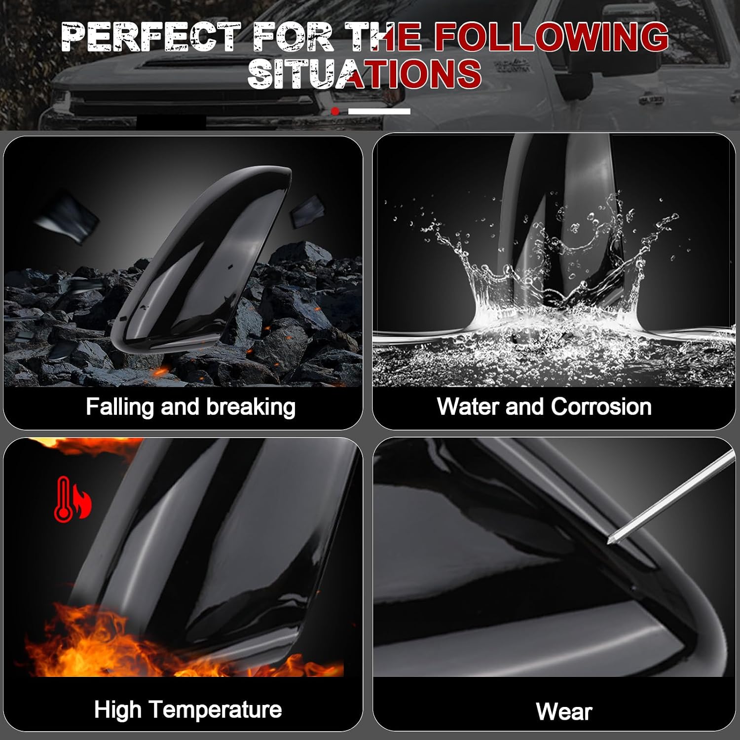 Covelta Mirror Cover Caps Replacement for 2016-2019 Ford Explorer