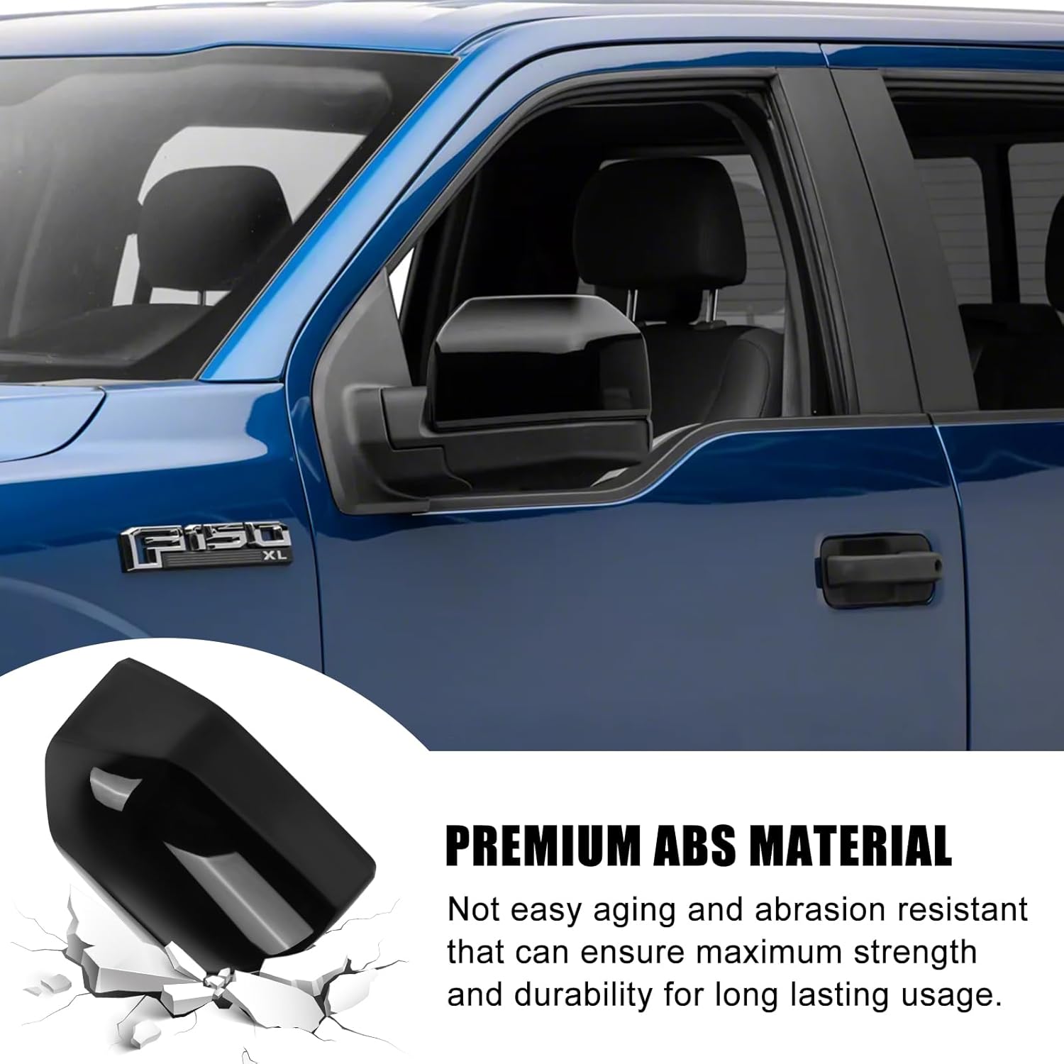 Covelta Mirror Cover Caps Replacement for 2015-2020 Ford F150